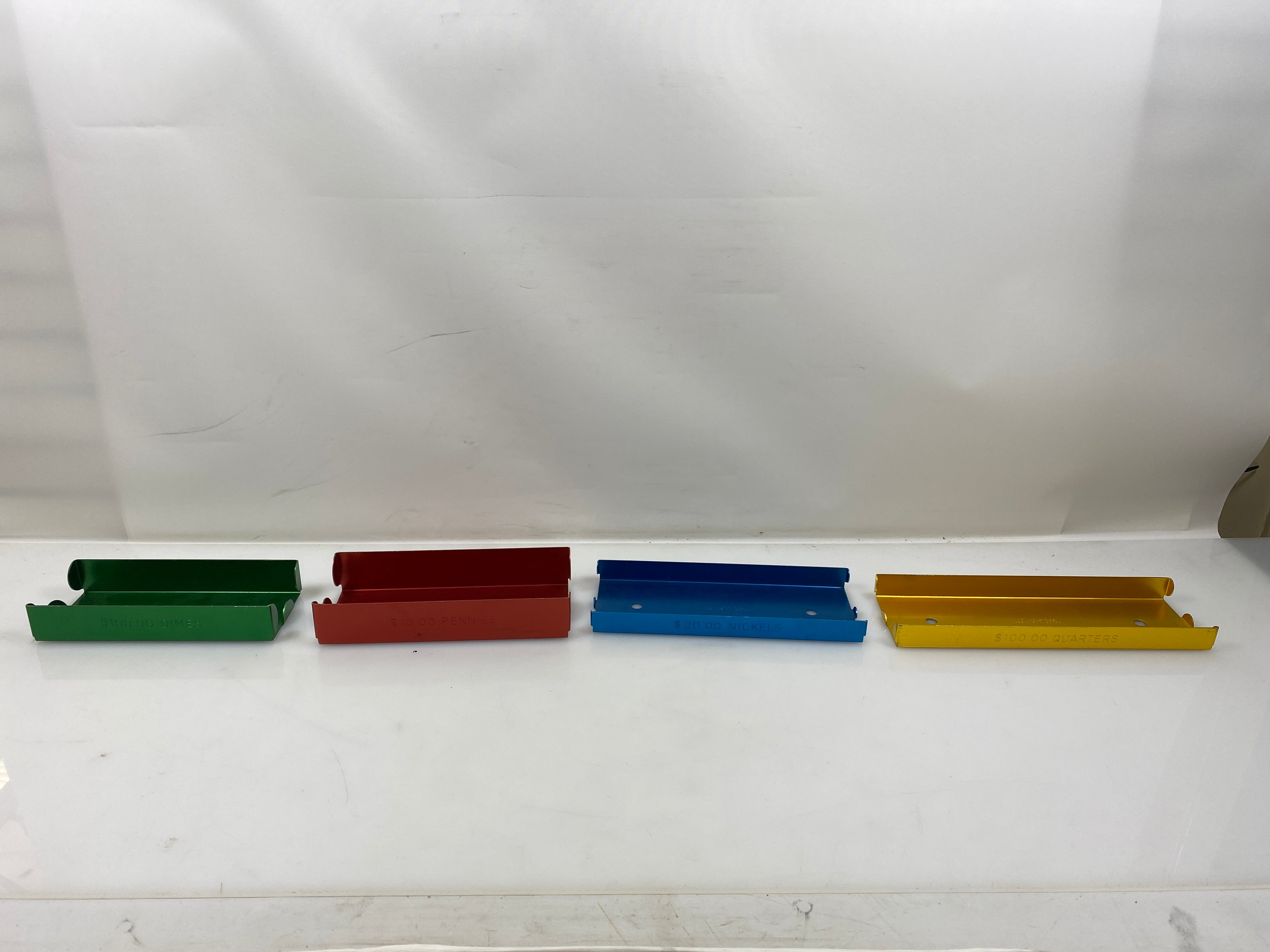 Lot of 4 Aluminum Rolled Coin Storge
