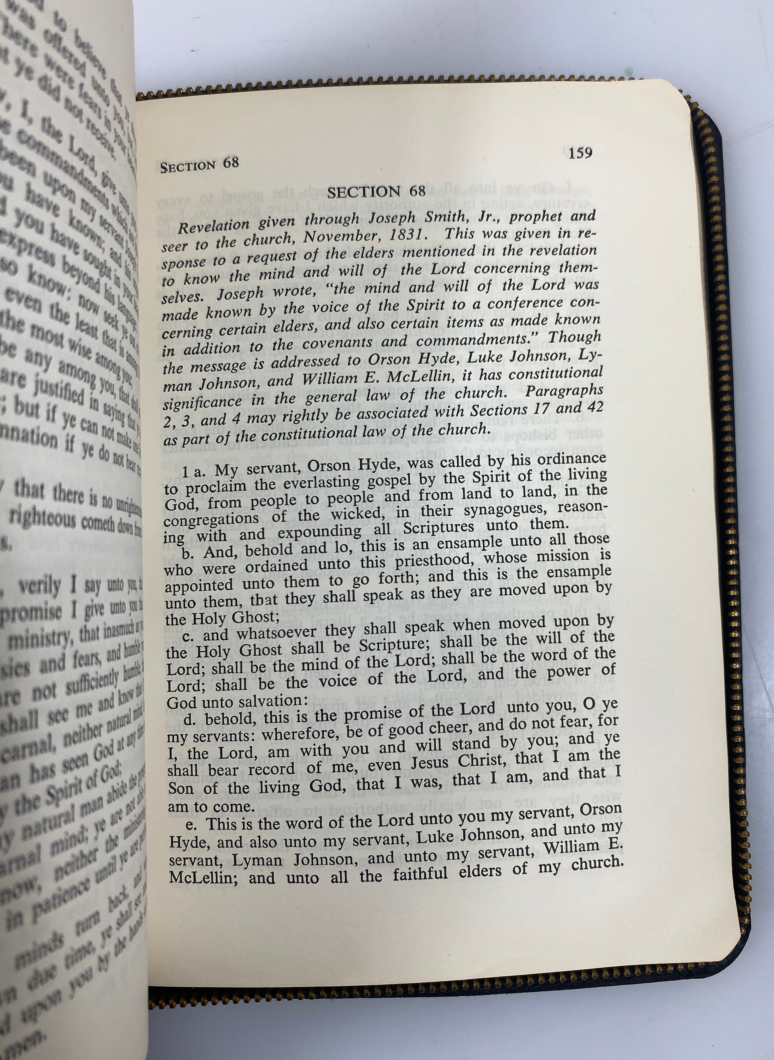 Book of Doctrine and Covenants Church of Latter Day Saints Leather 1958