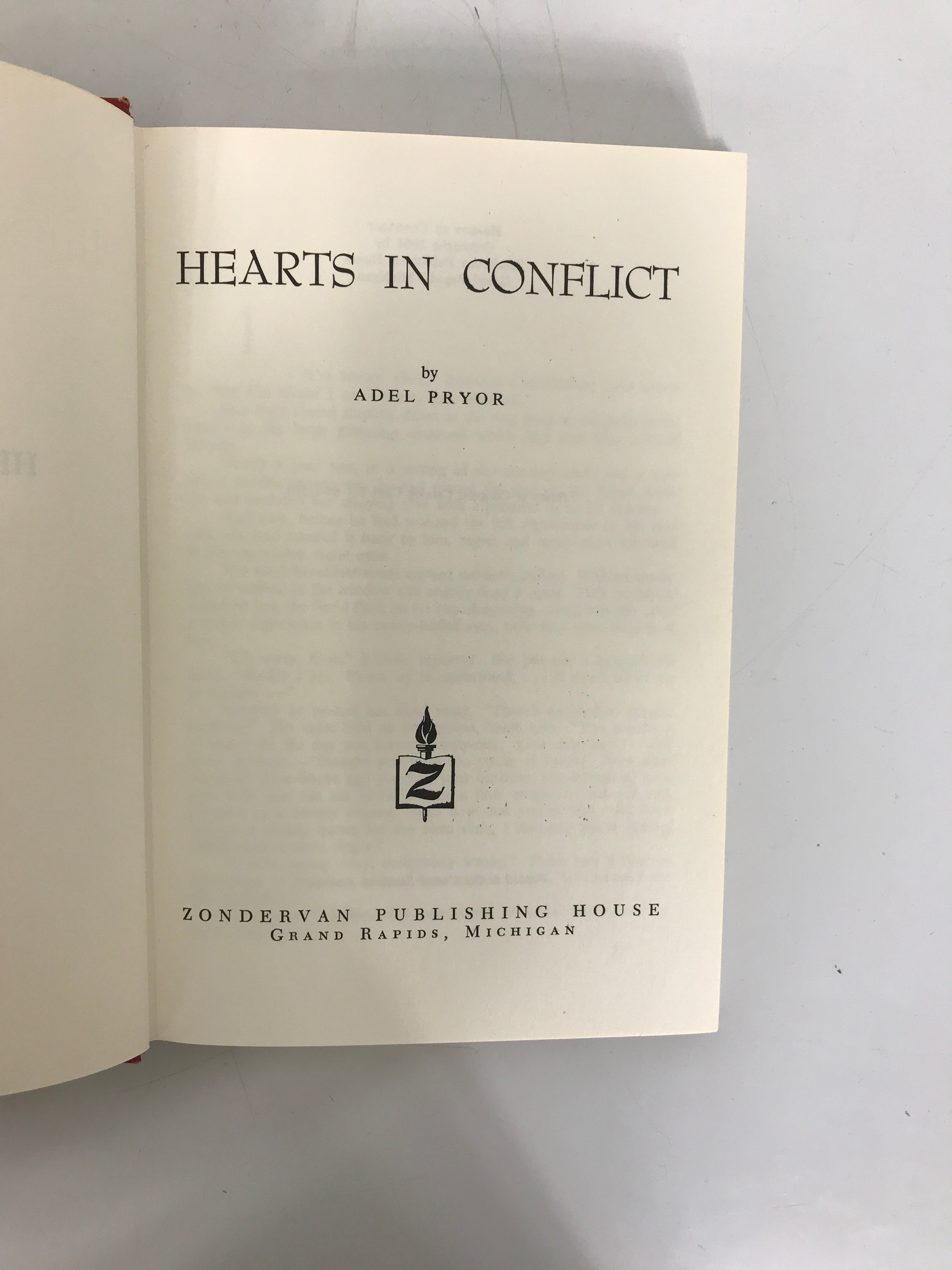 2 Vols Christ Fic: Out of the Night 1963/Hearts in Conflict 1964 by Pryor HC DJ