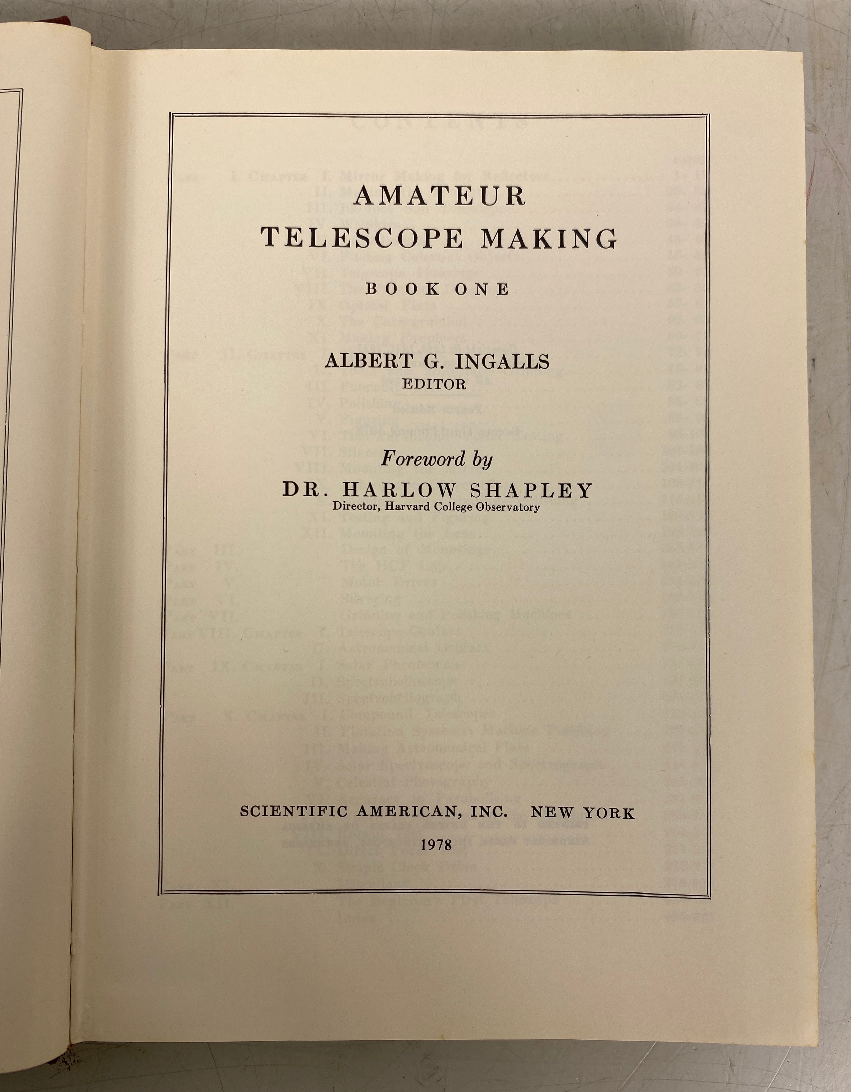 3 Vol Set: Amateur Telescope Making 1978-82 Scientific American Vintage HC