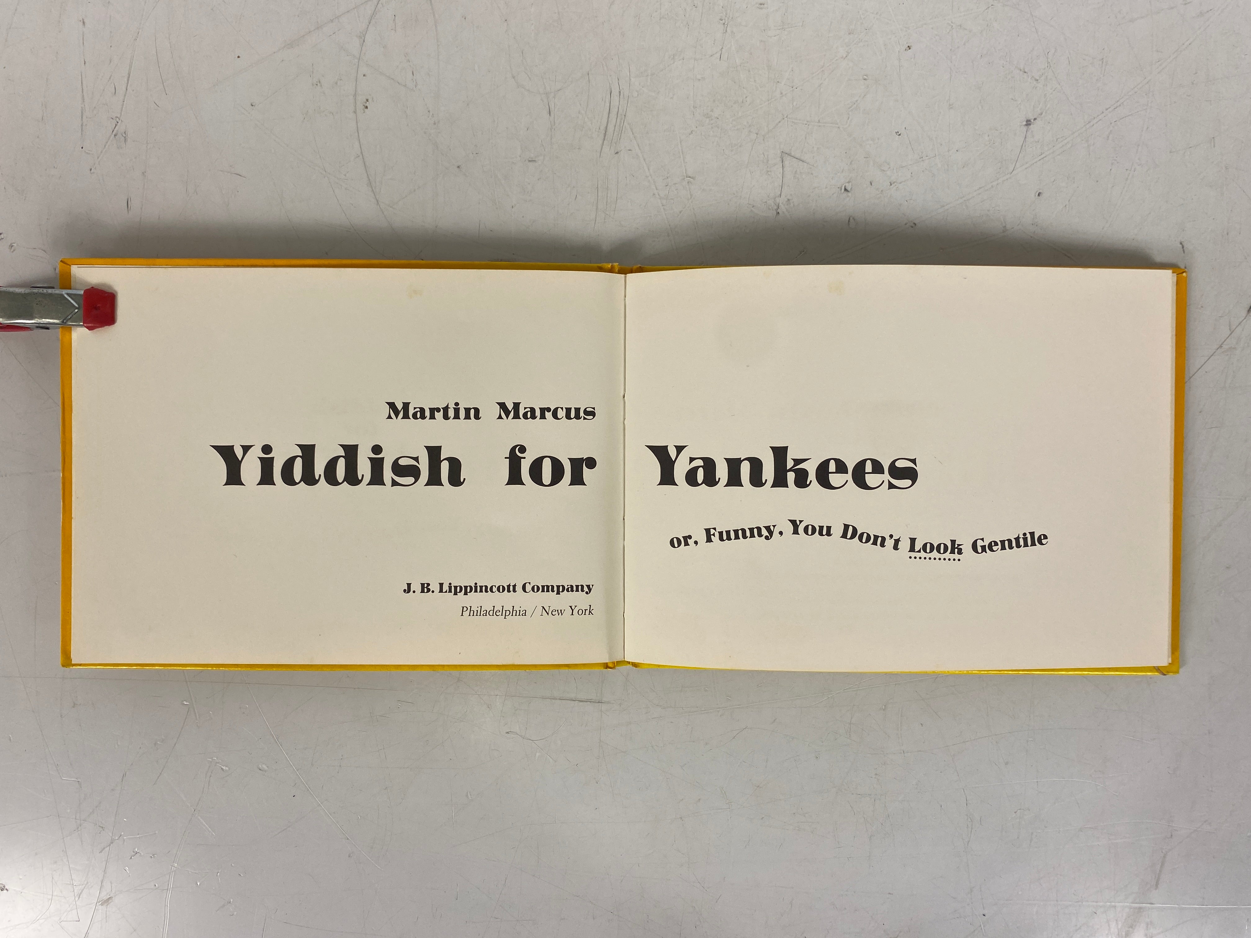 Lot of 2: Yiddish for Yankees/The Joys of Yiddish 1968 HC