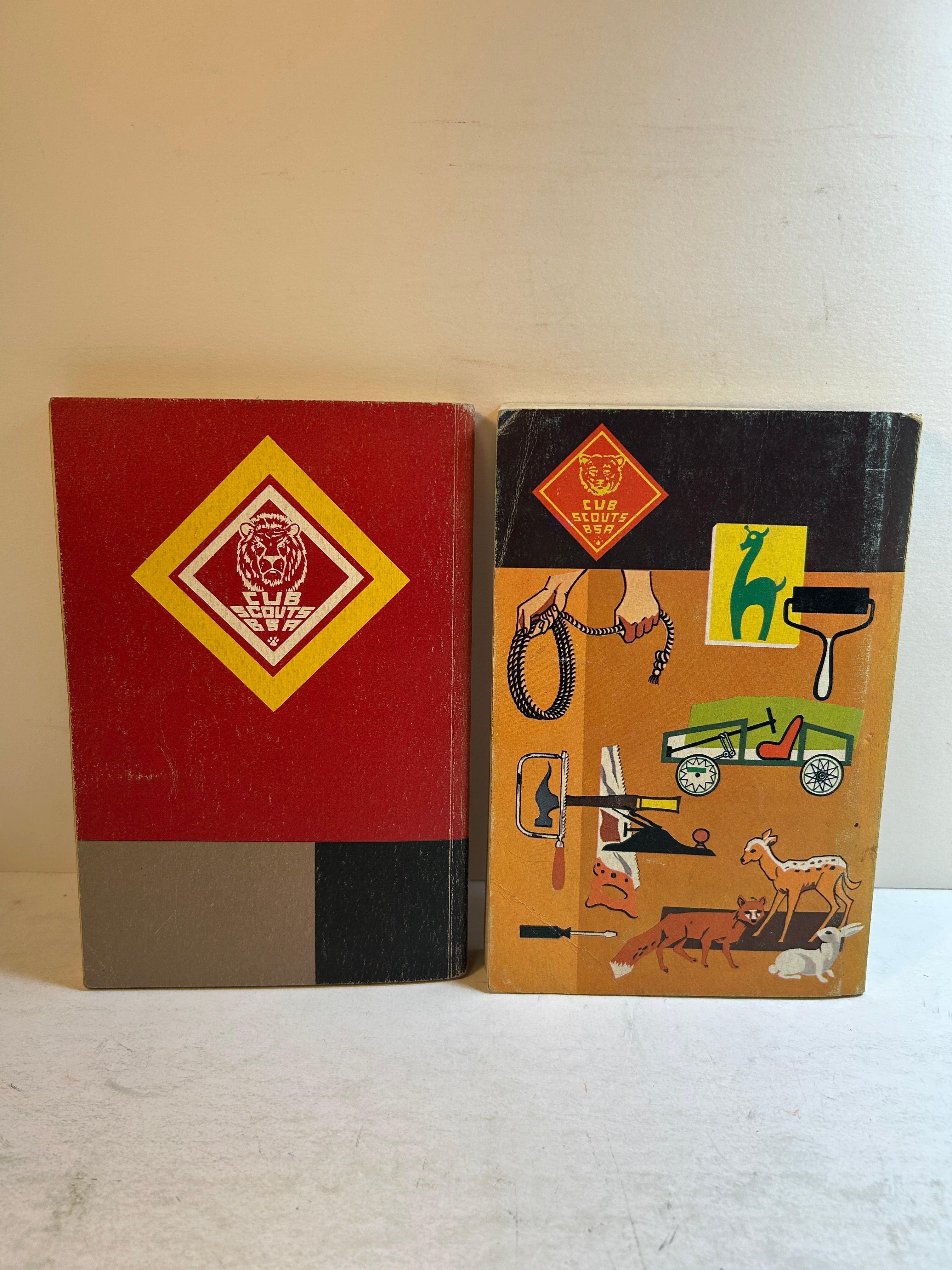 2 Vol Cub Scout Handbook: Bear & Lion/Webelos Boy Scouts of America 1967/1954 SC