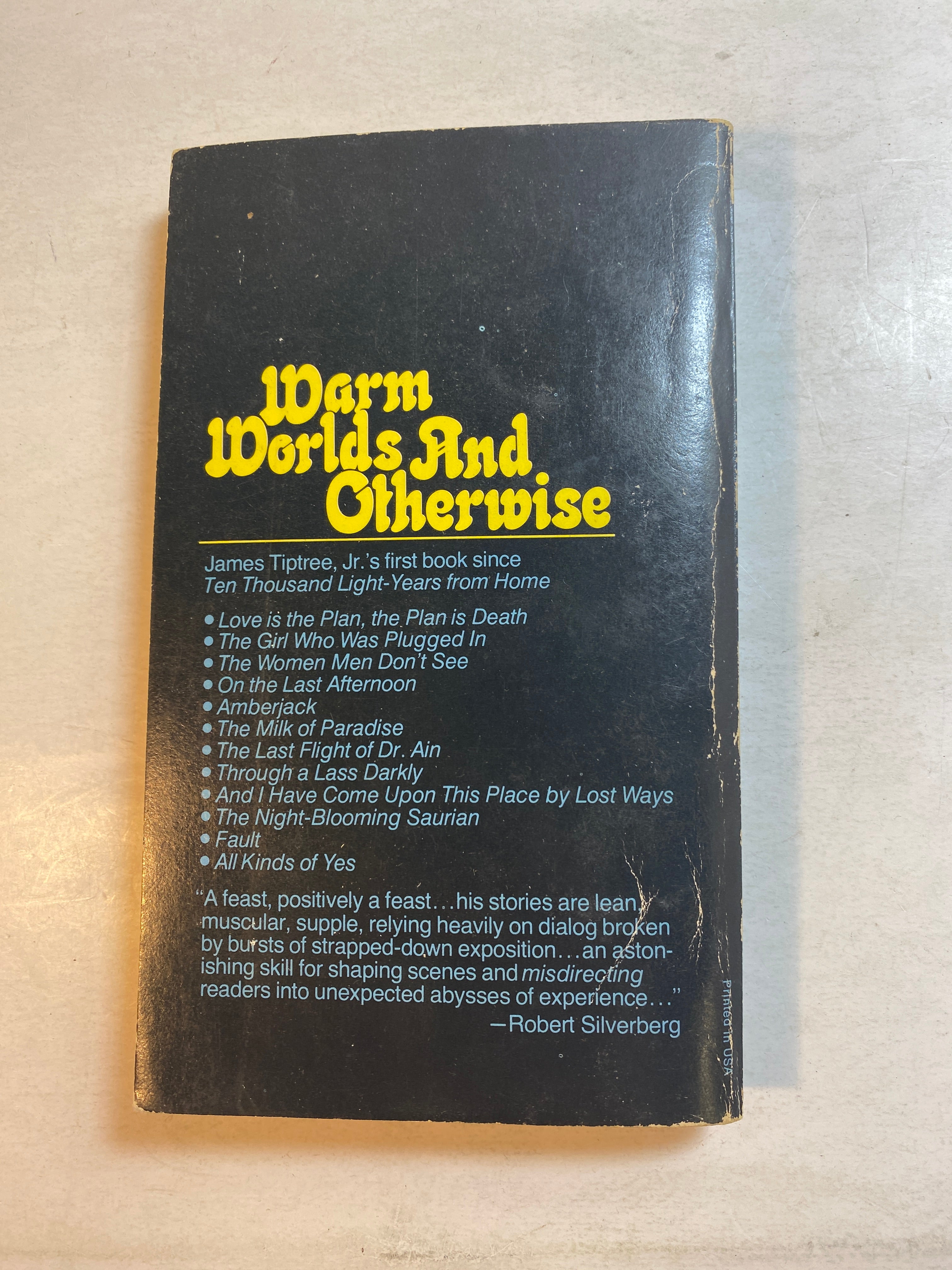 Warm Worlds and Otherwise sci fi paperback 1975