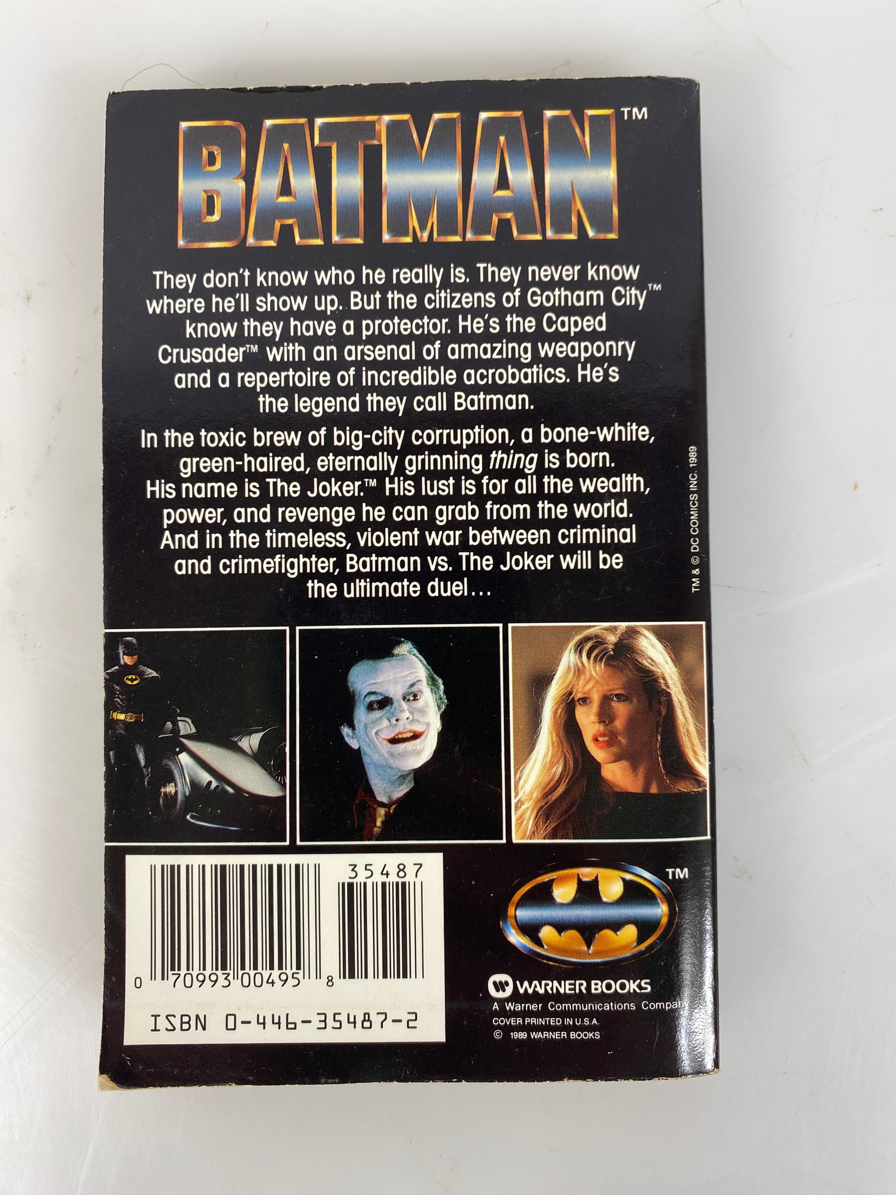 Batman Movie Paperback Craig Shaw Gardner 1989
