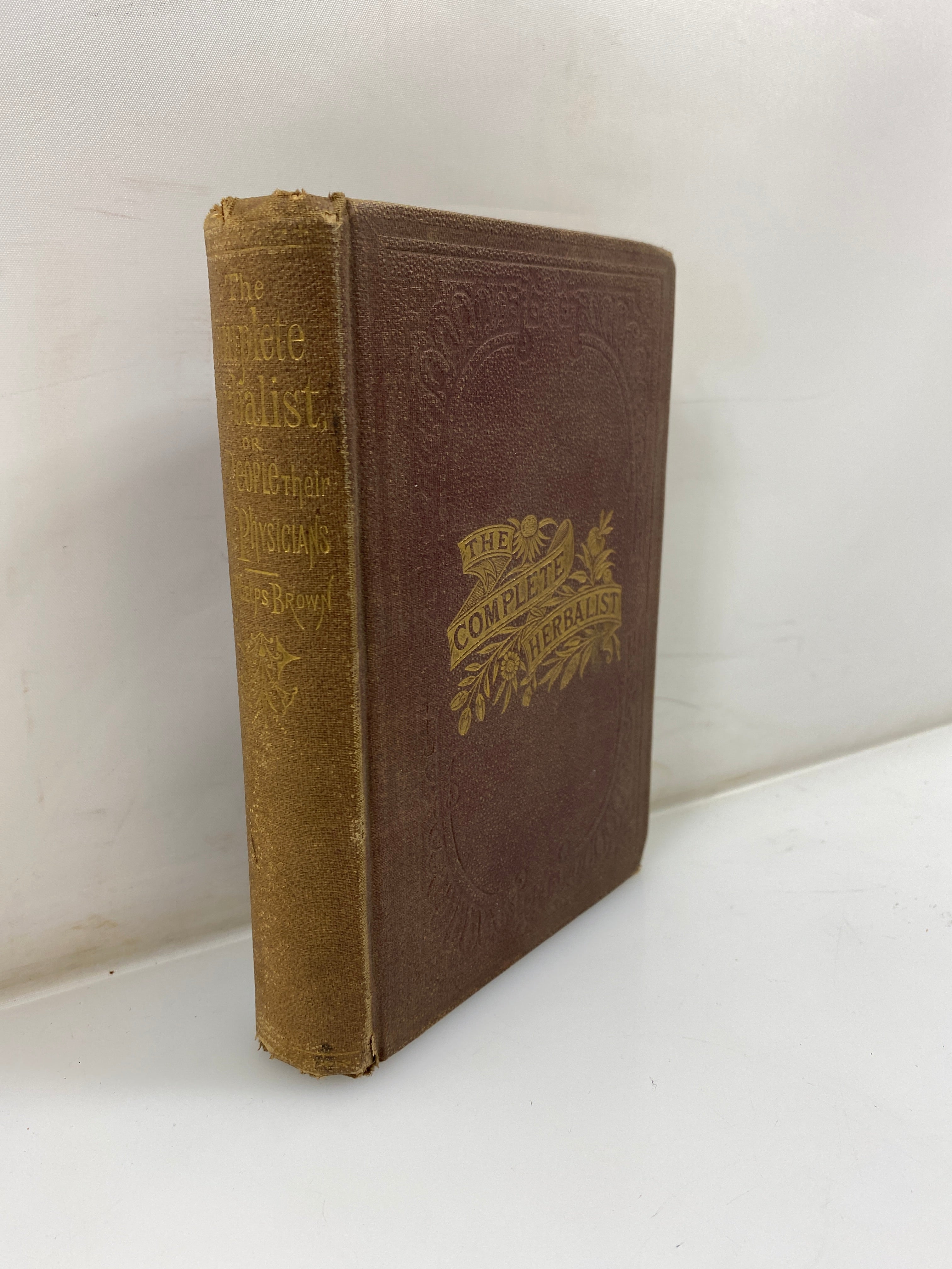 Antique The Complete Herbalist by Dr. O. Brown 1875 HC