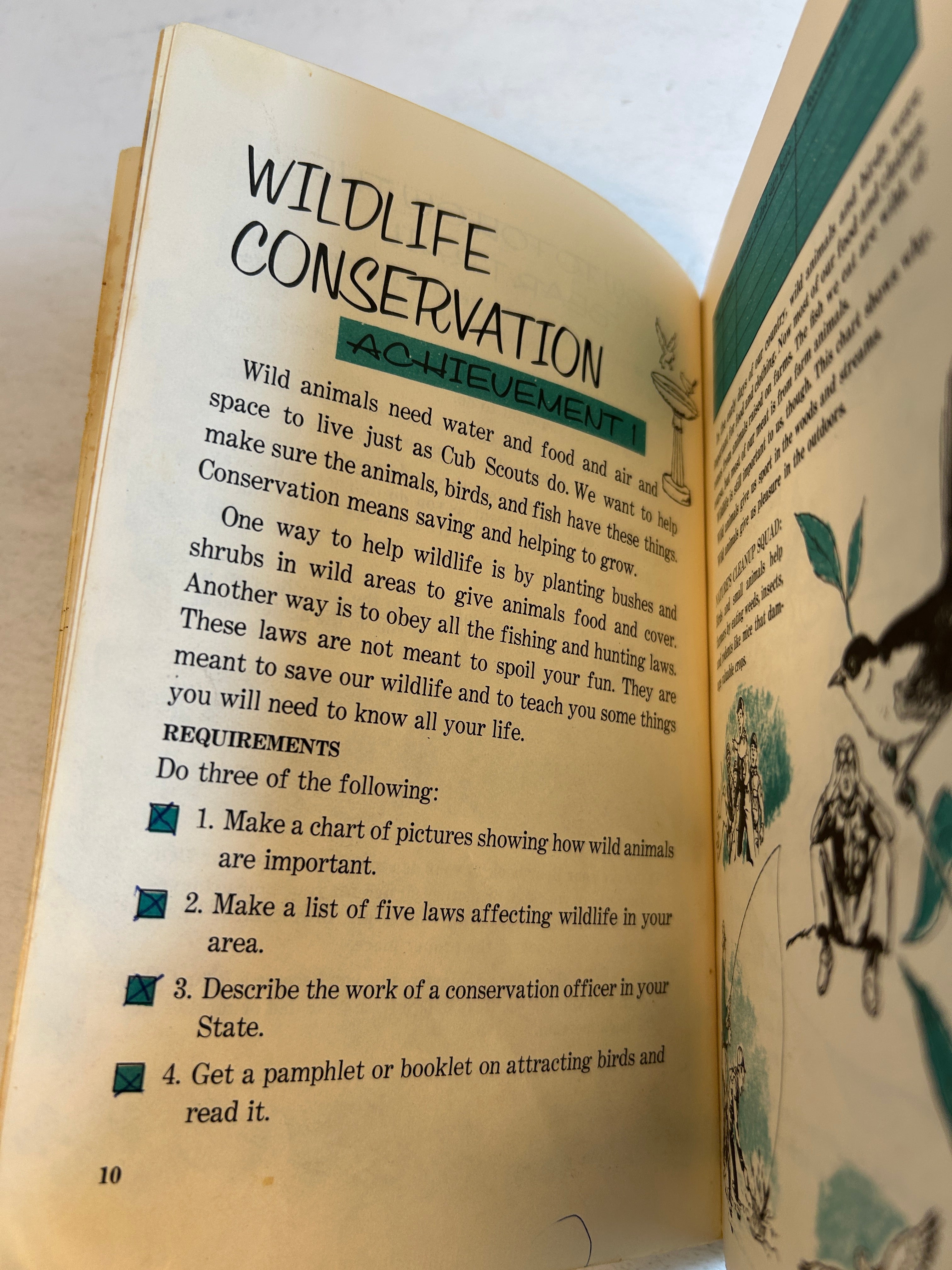 2 Vol Cub Scout Handbook: Bear & Lion/Webelos Boy Scouts of America 1967/1954 SC