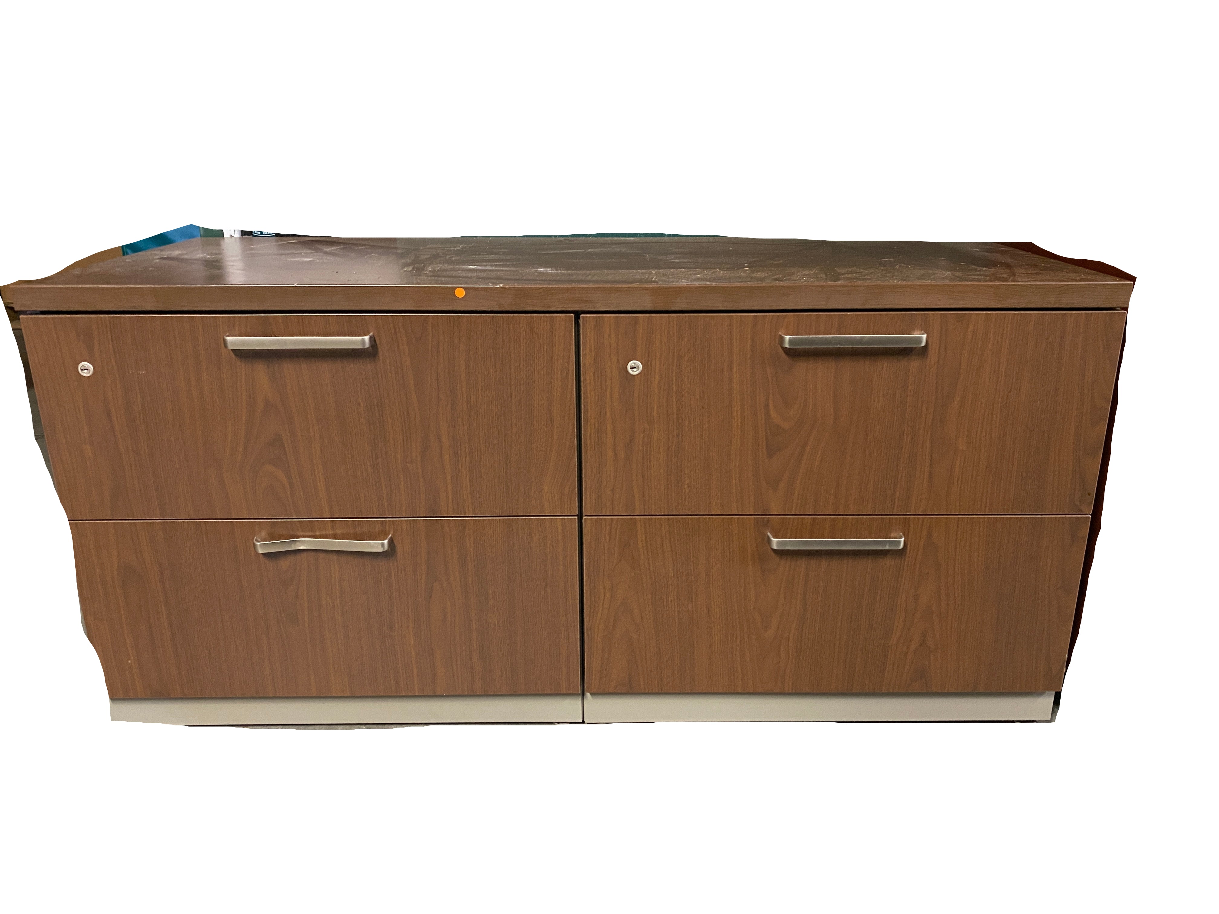 Steelcase #RLF24302W Wooden Facade Metal Filing Cabinet
