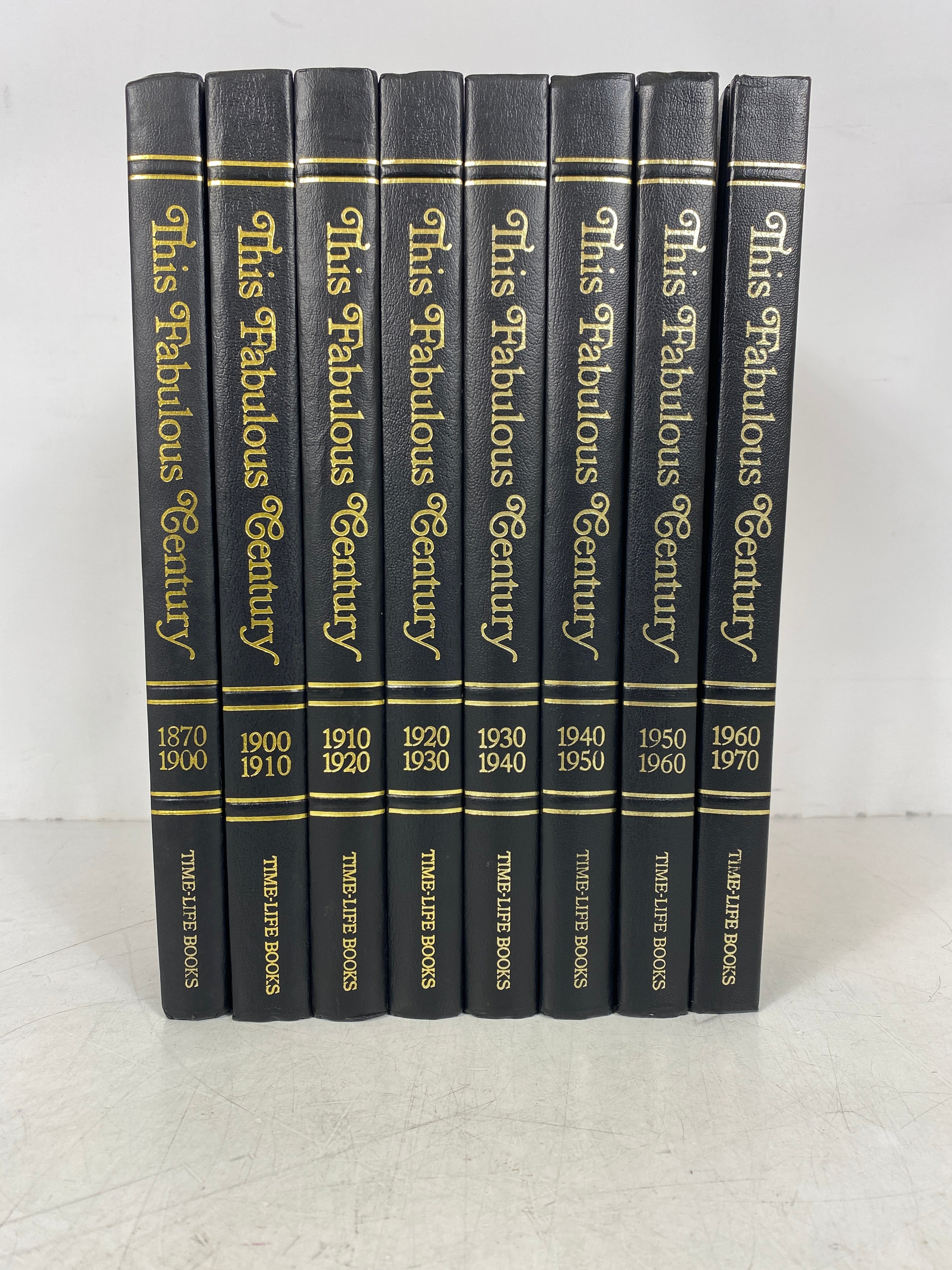 Complete Set of 8 Time Life Books This Fabulous Century 1870-1970 Decorative HC