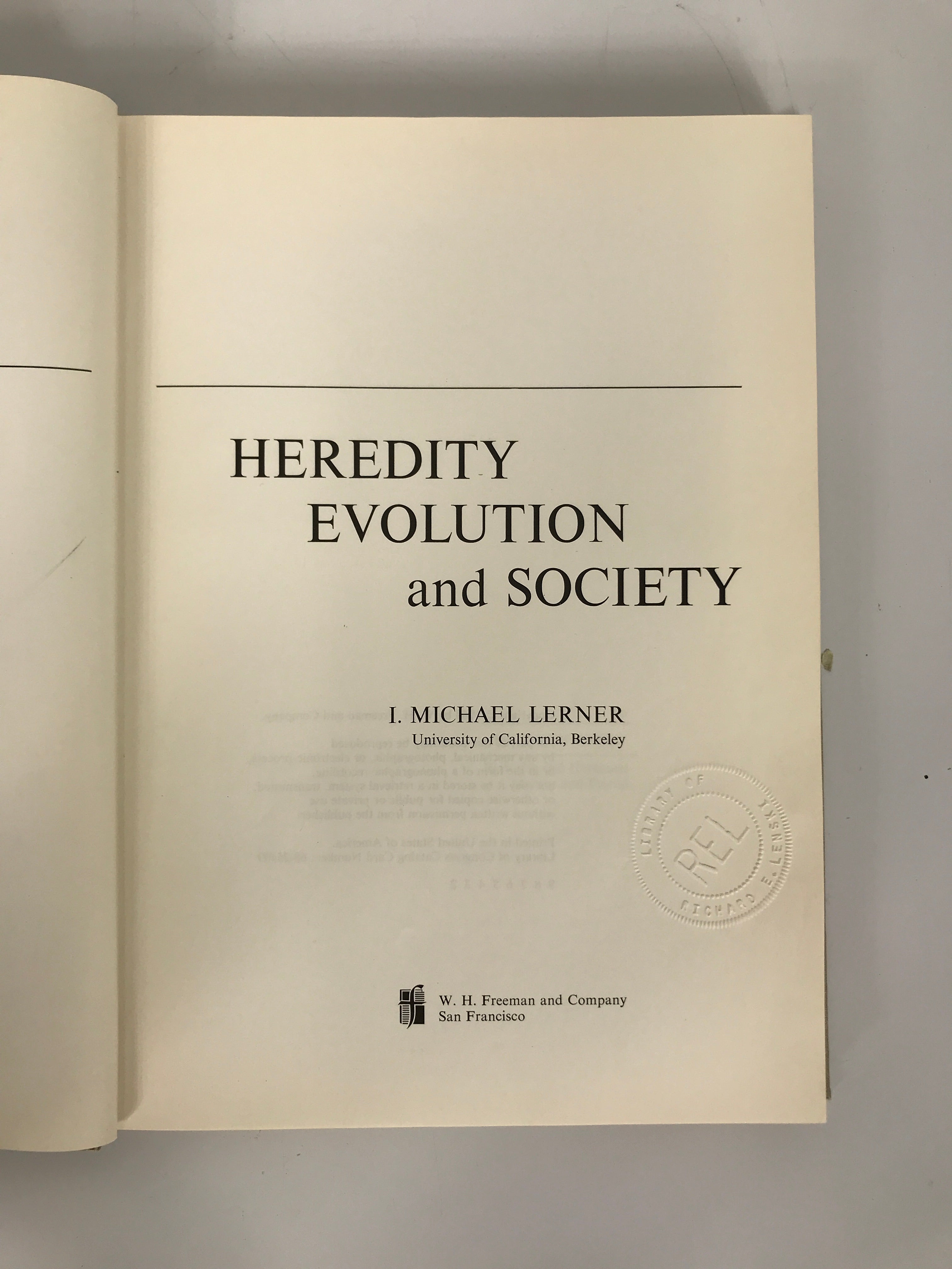 Lot of 2 The Direction of Human Evolution / Heredity Evolution and Society HC