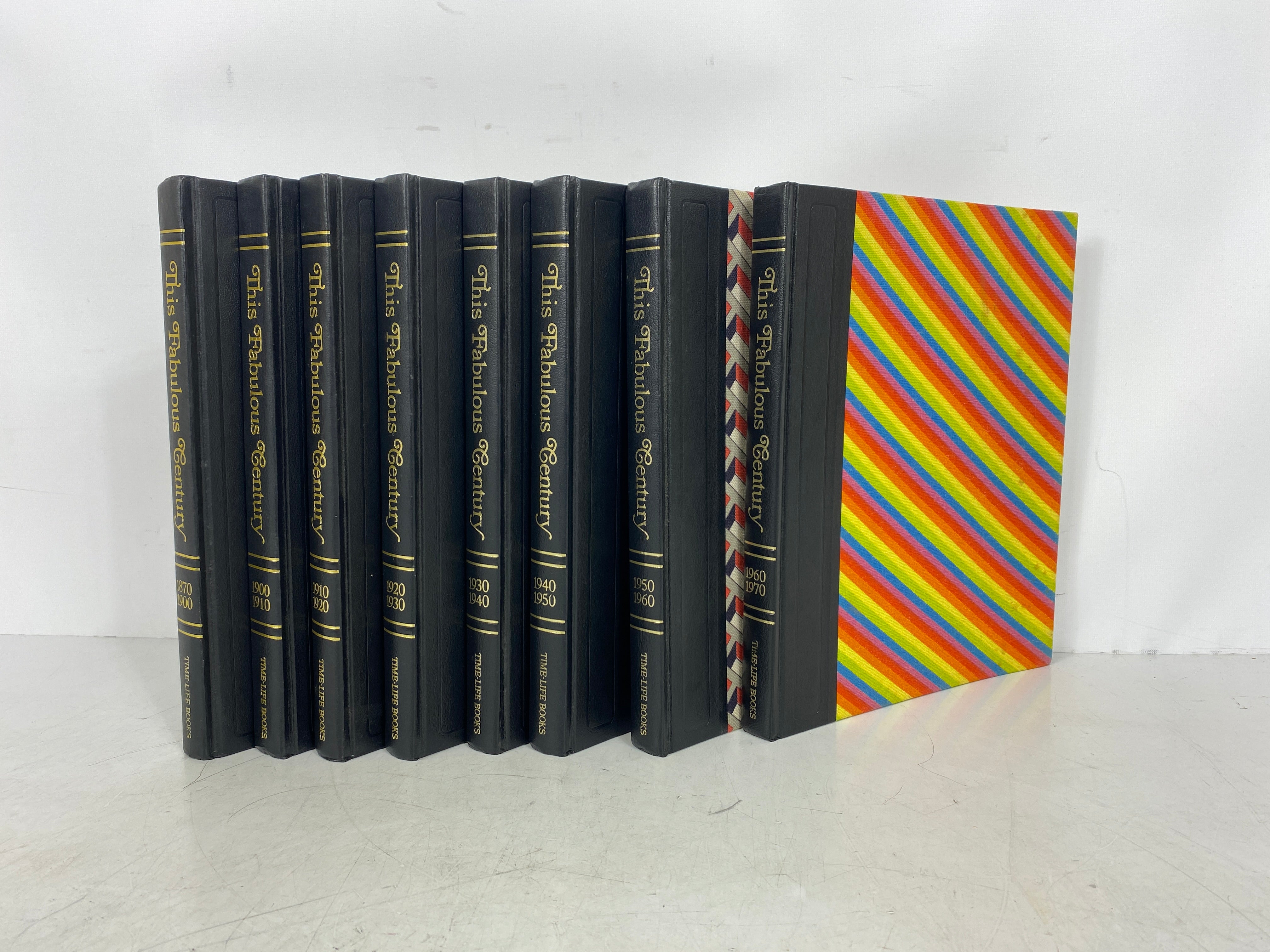 Complete Set of 8 Time Life Books This Fabulous Century 1870-1970 Decorative HC