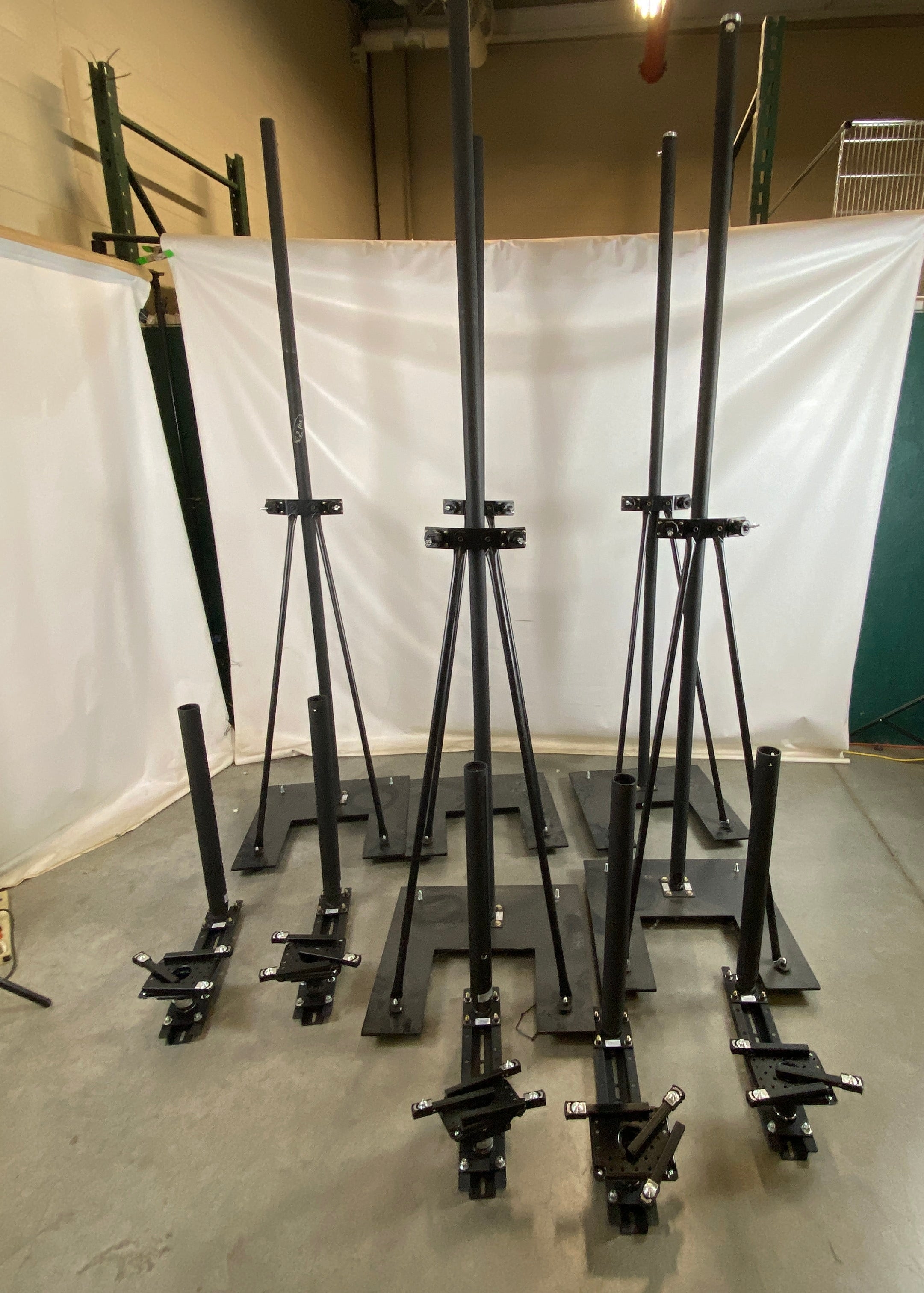 Da - Lite "Fast Fold Deluxe" Screen Frame/Projection Screen With Stands
