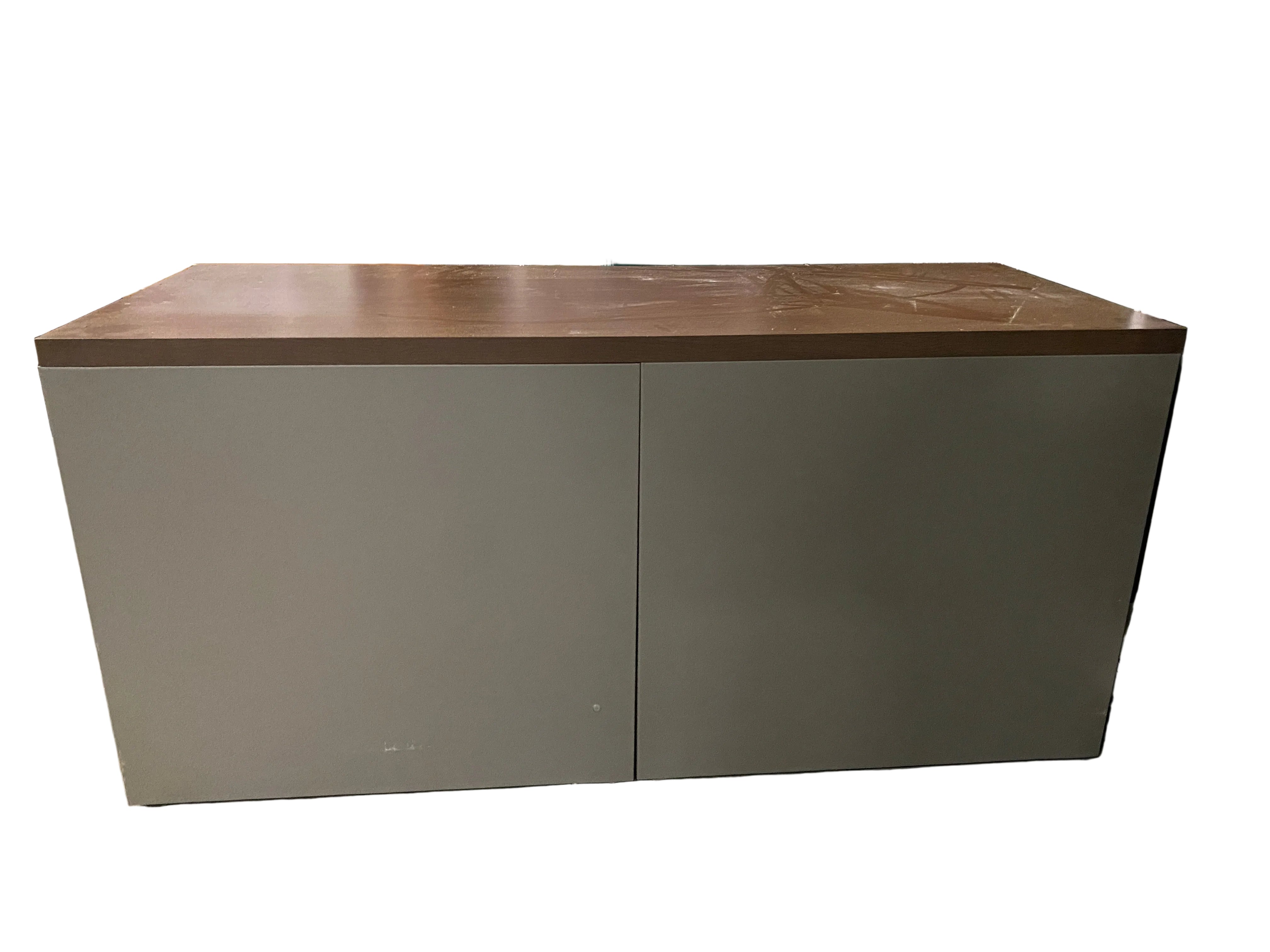Steelcase #RLF24302W Wooden Facade Metal Filing Cabinet