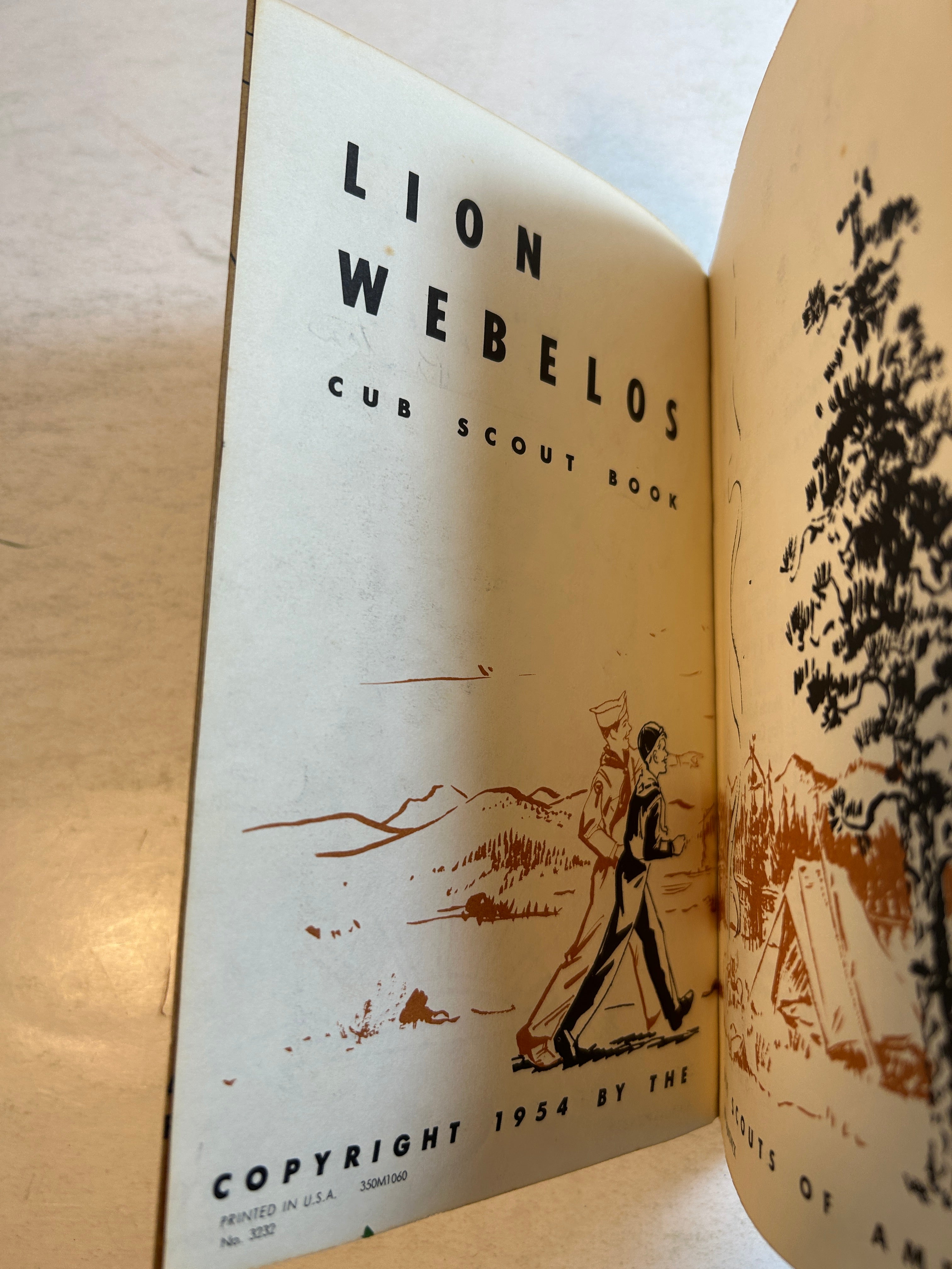 2 Vol Cub Scout Handbook: Bear & Lion/Webelos Boy Scouts of America 1967/1954 SC