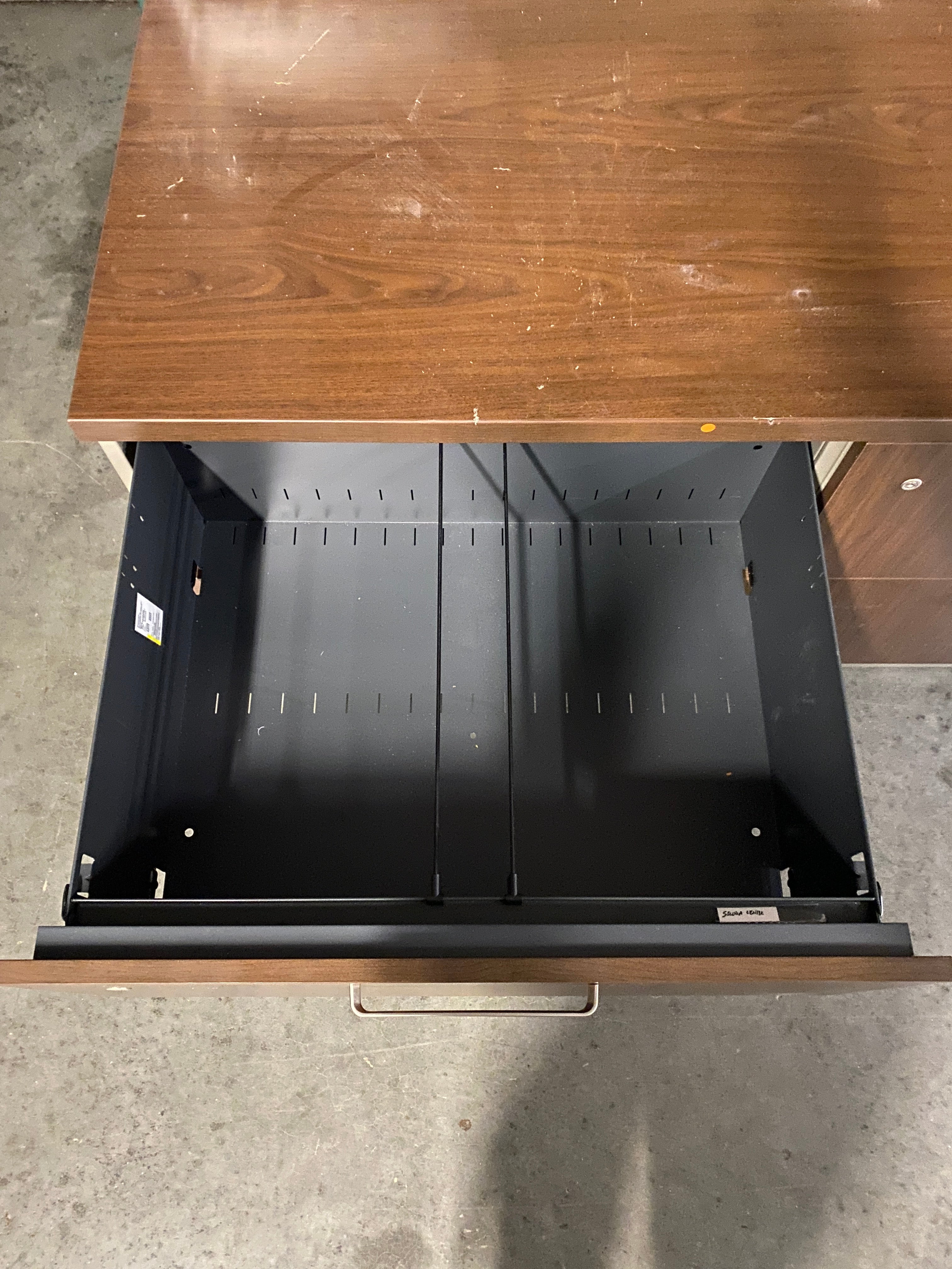 Steelcase #RLF24302W Wooden Facade Metal Filing Cabinet