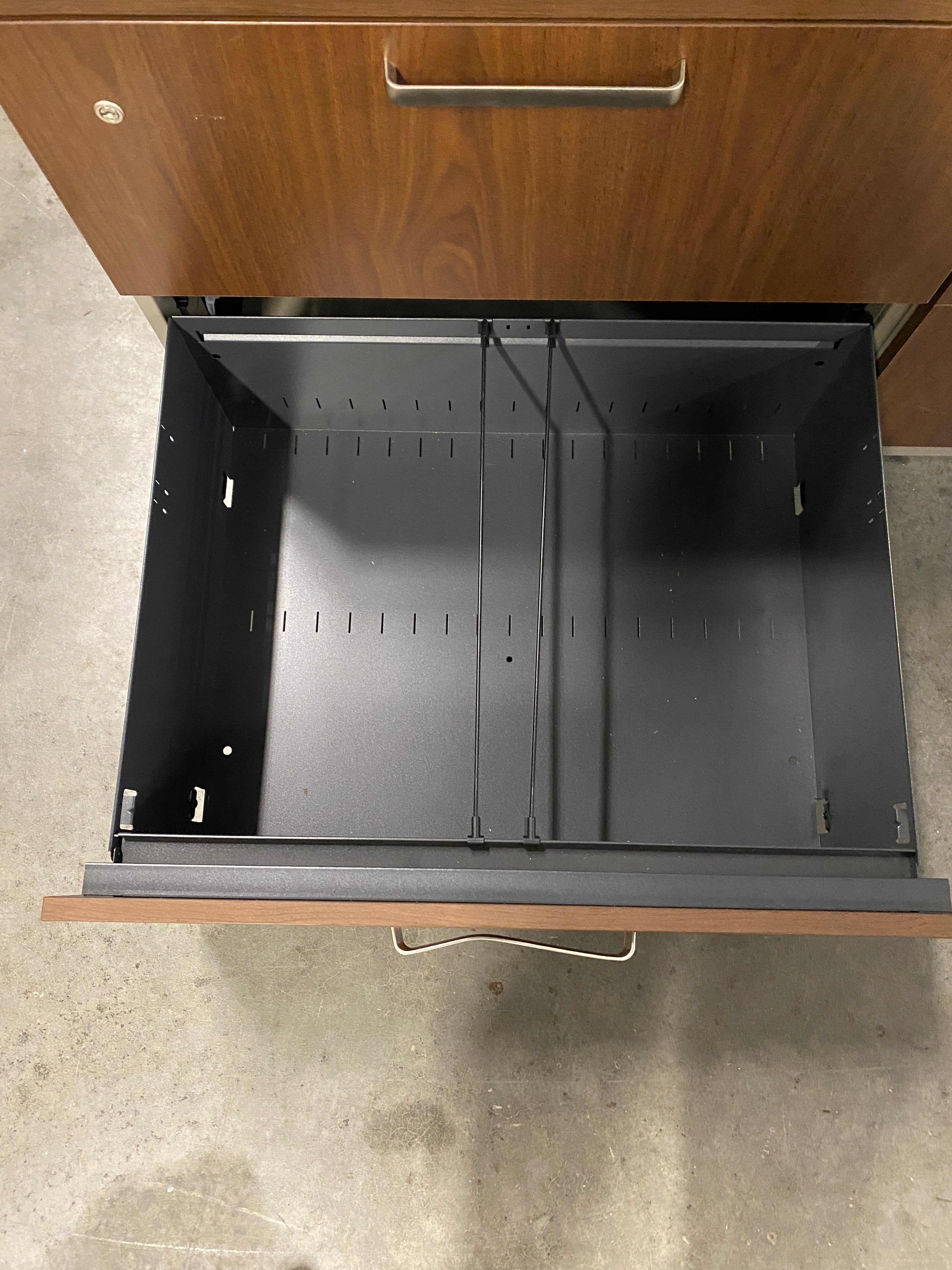 Steelcase #RLF24302W Wooden Facade Metal Filing Cabinet