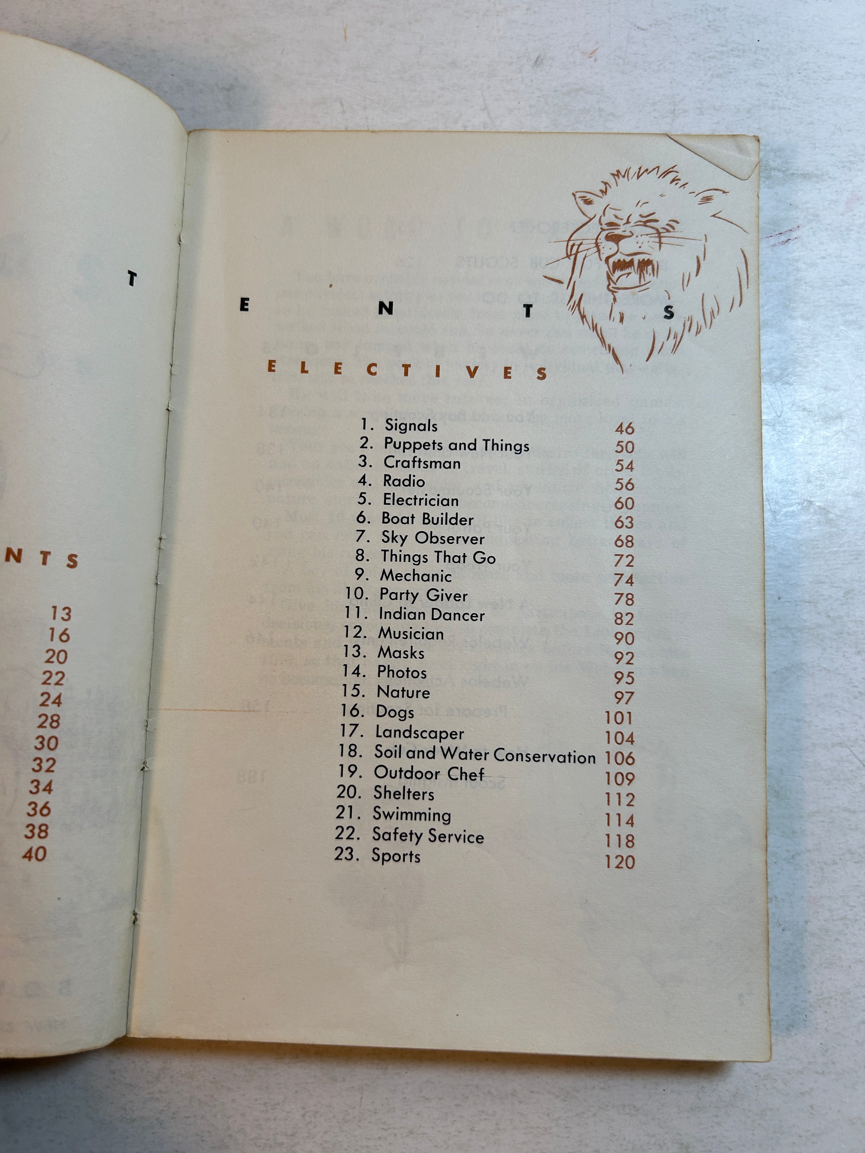 2 Vol Cub Scout Handbook: Bear & Lion/Webelos Boy Scouts of America 1967/1954 SC