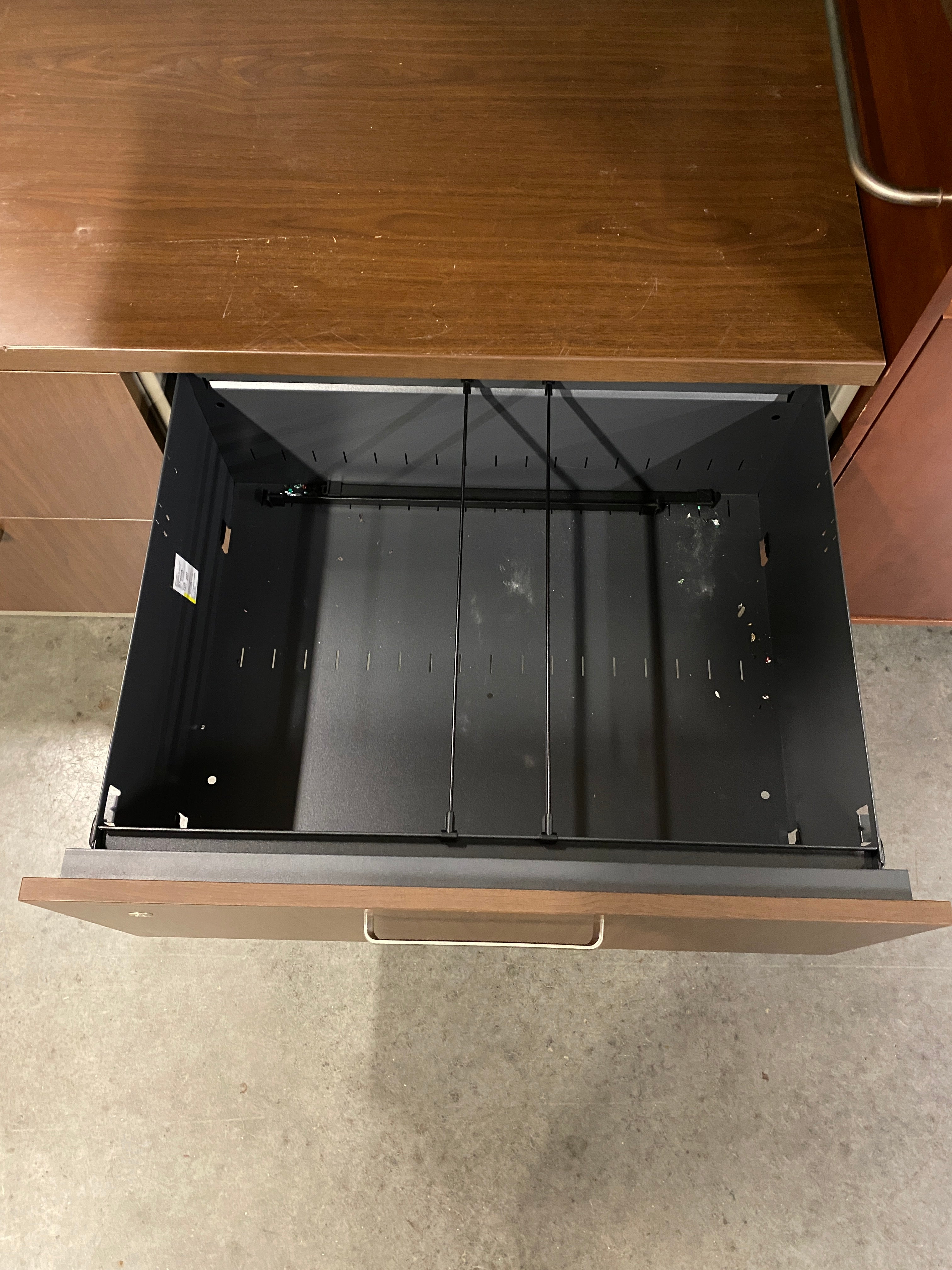 Steelcase #RLF24302W Wooden Facade Metal Filing Cabinet