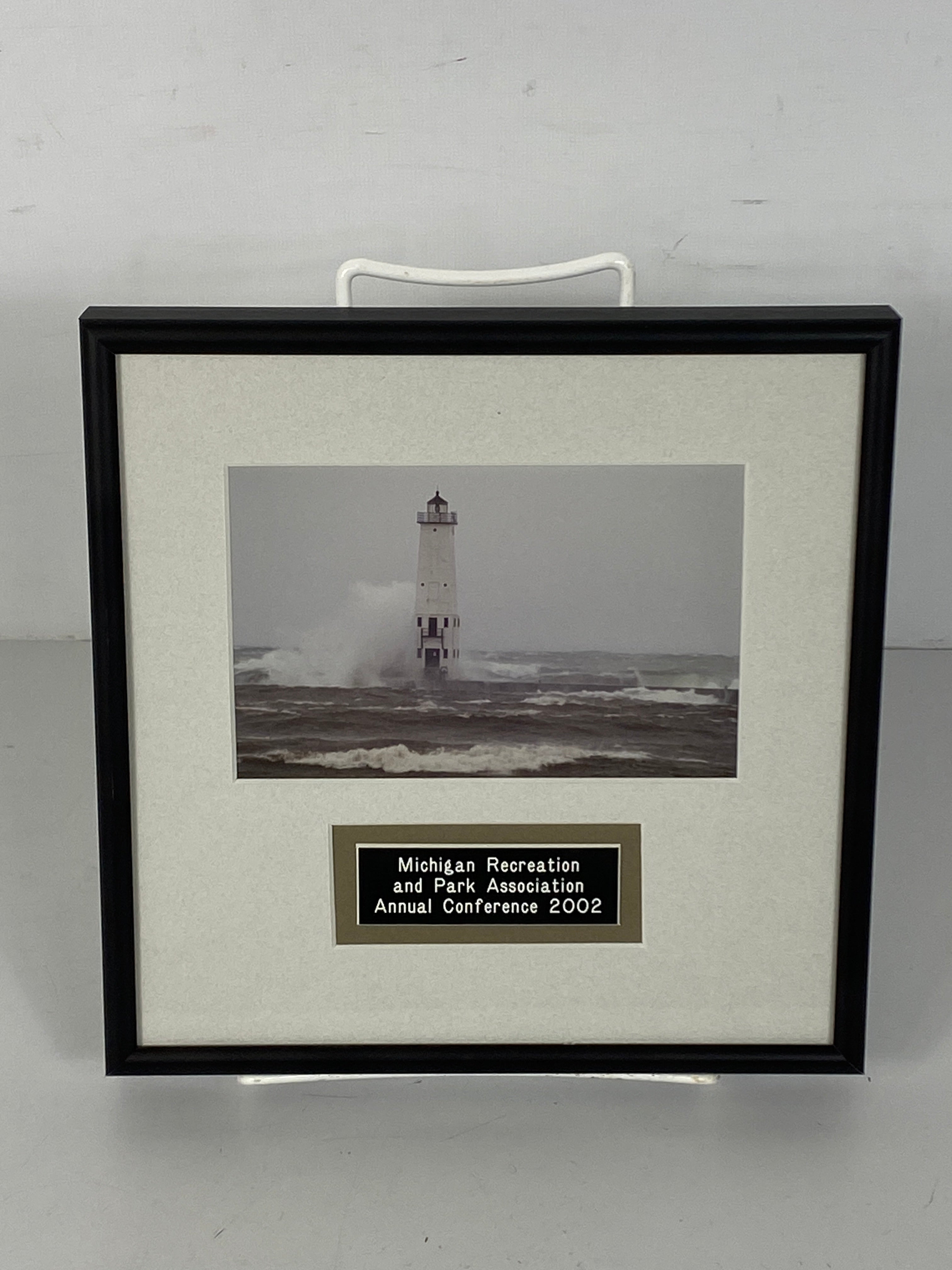 Framed Lighthouse Photograph - 2002 Michigan Recreation and Park Assn. Annual Conference