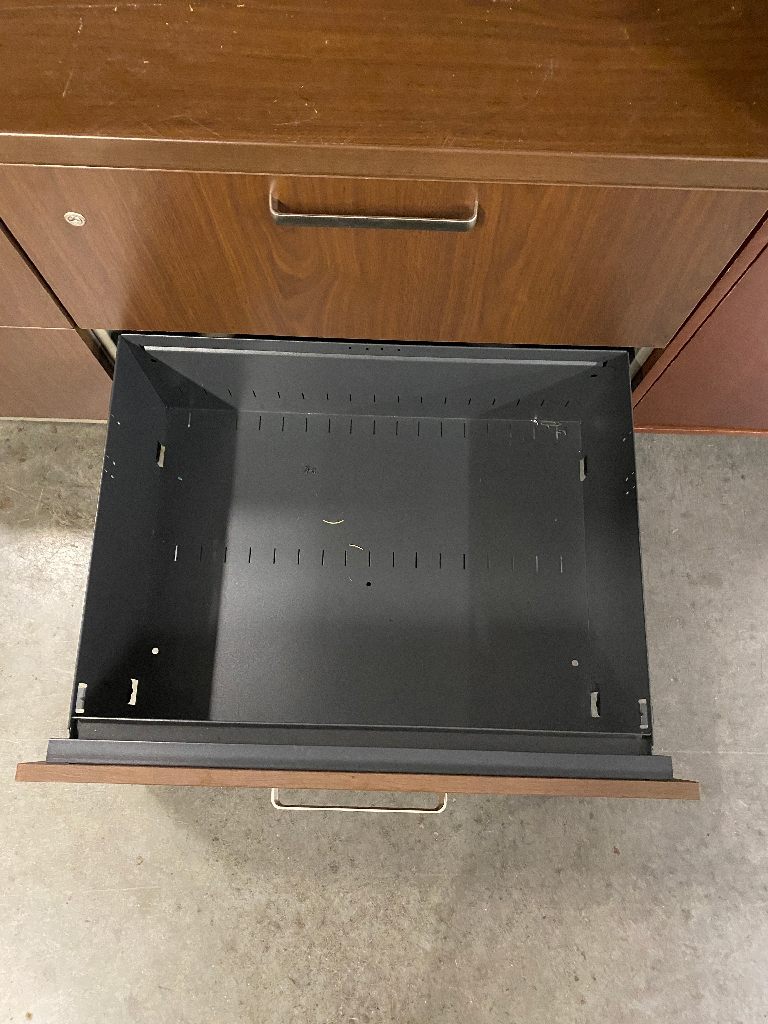Steelcase #RLF24302W Wooden Facade Metal Filing Cabinet