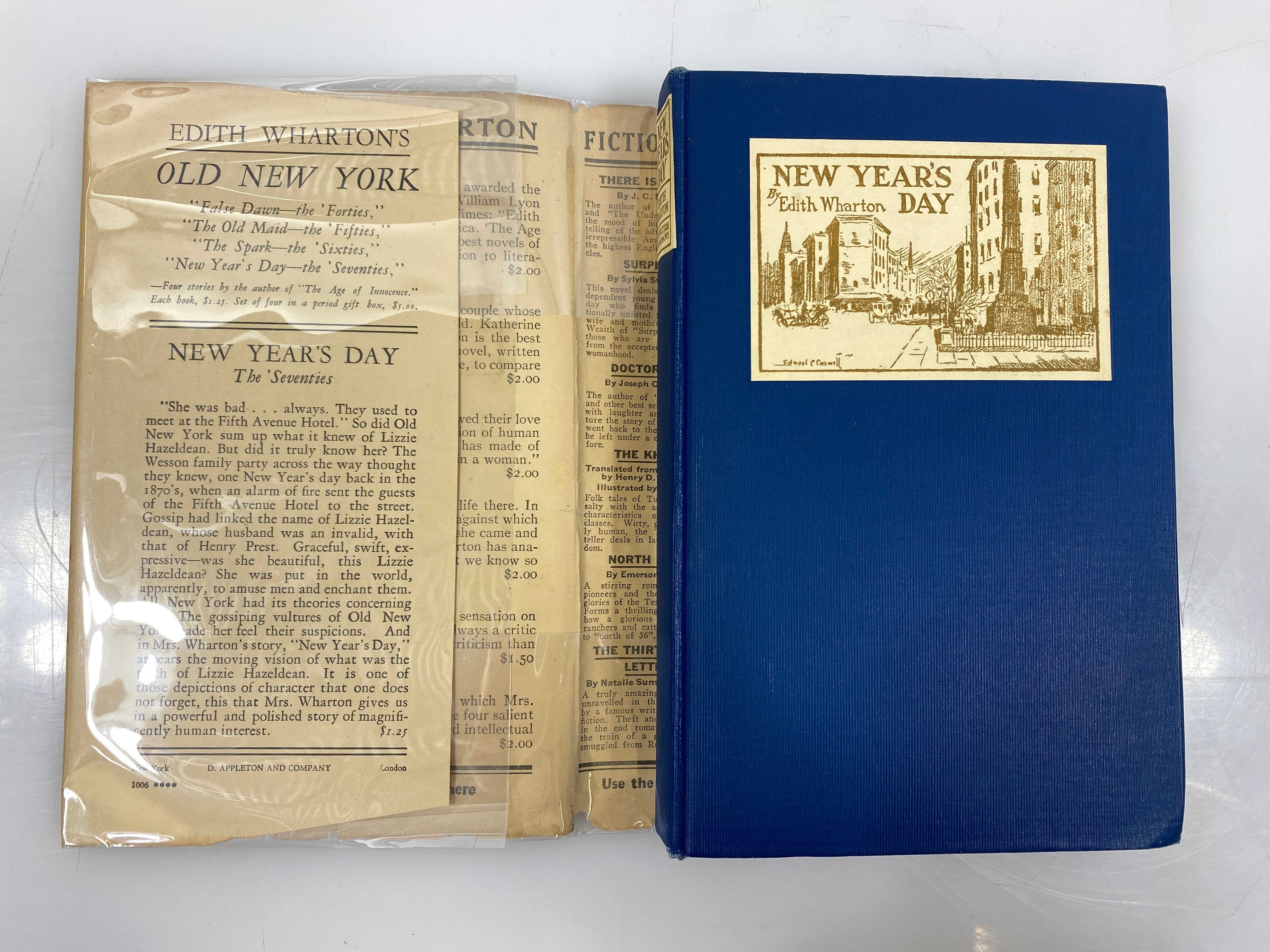Old New York New Year's Day Edith Wharton 1924 HCDJ
