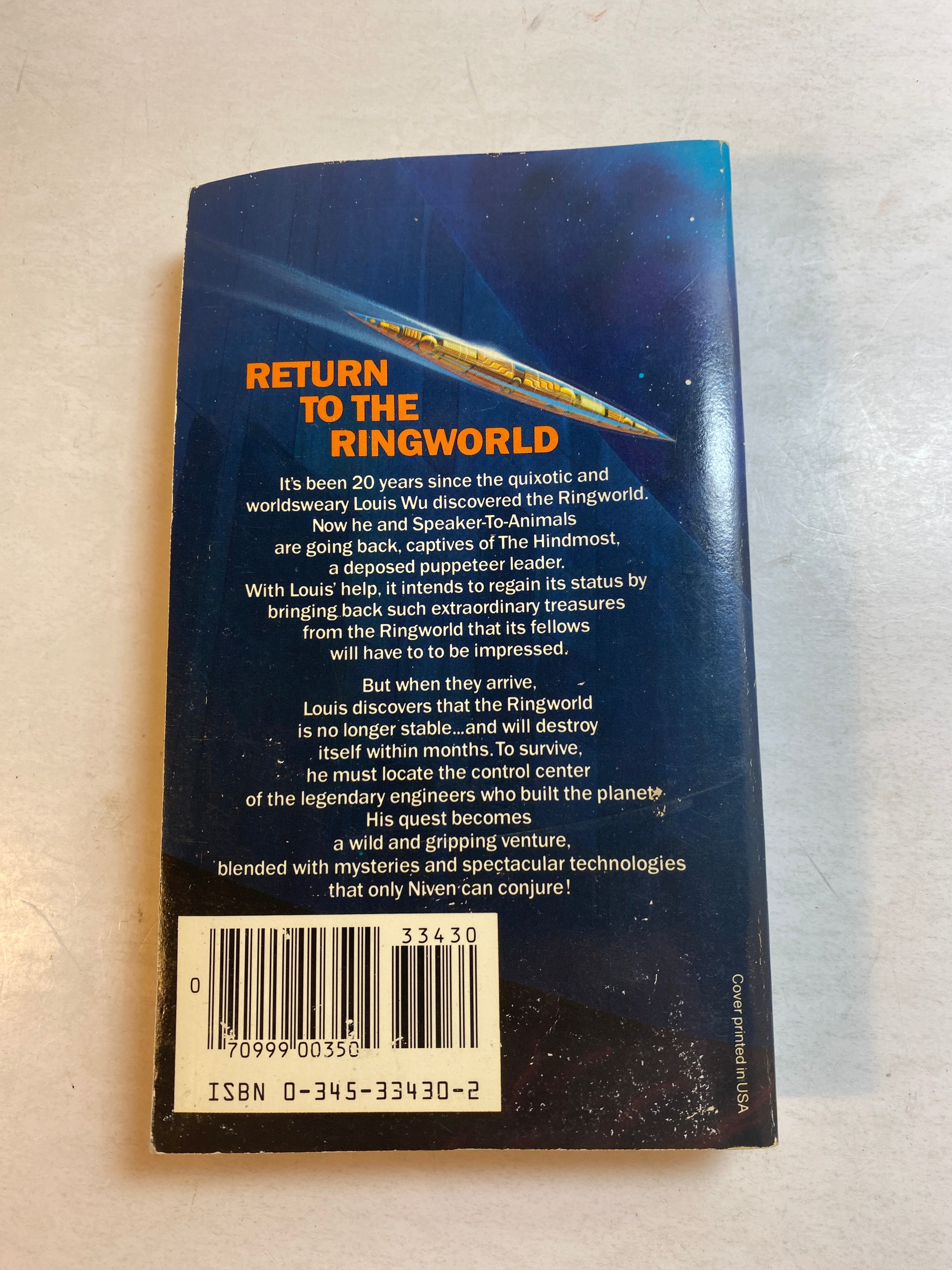 Ringworld Engineers Larry Niven sci-fi paperback 1985