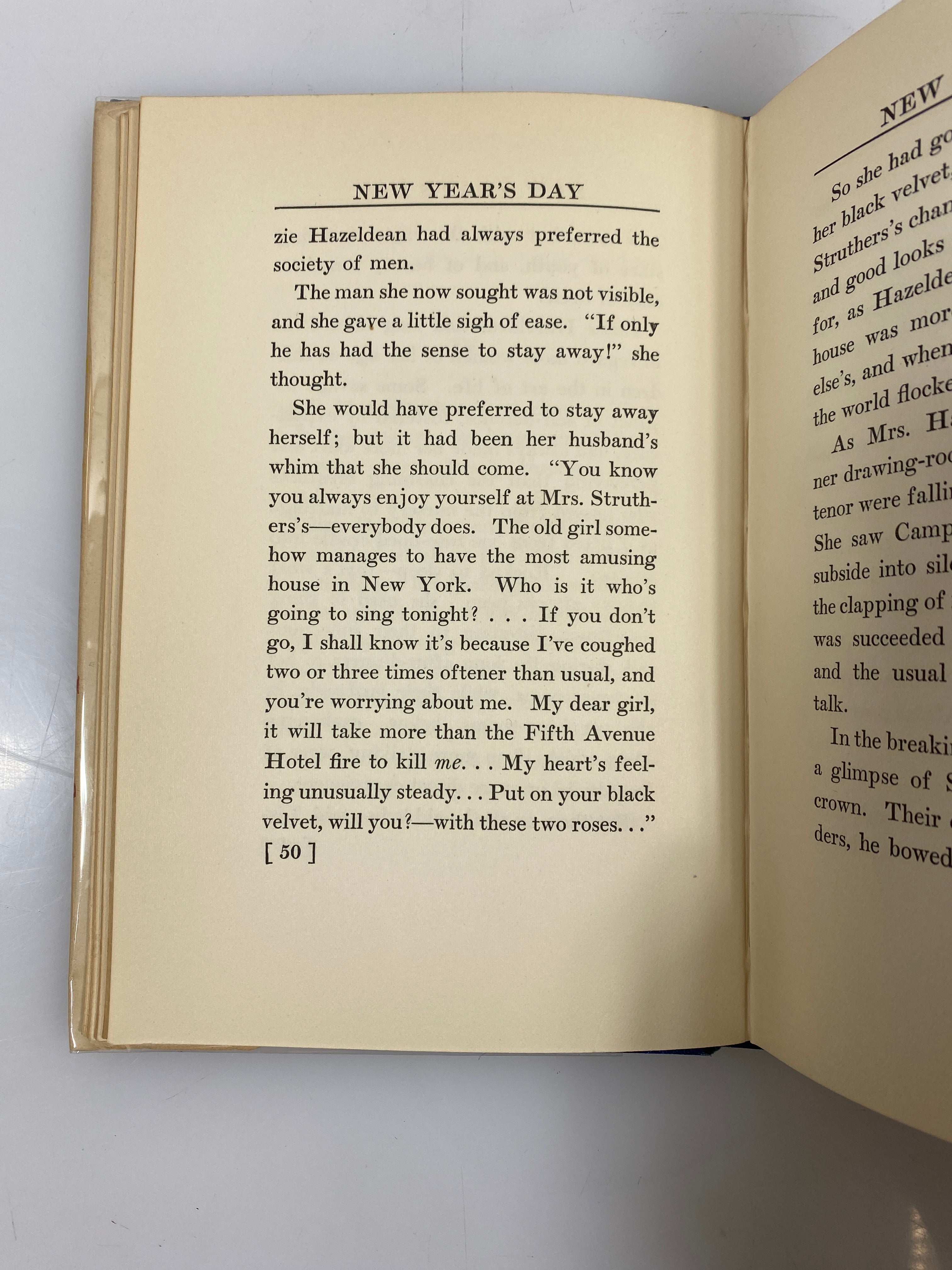 Old New York New Year's Day Edith Wharton 1924 HCDJ
