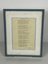 Framed Poem "Dedicated to Kettunen" by Diane Garchow