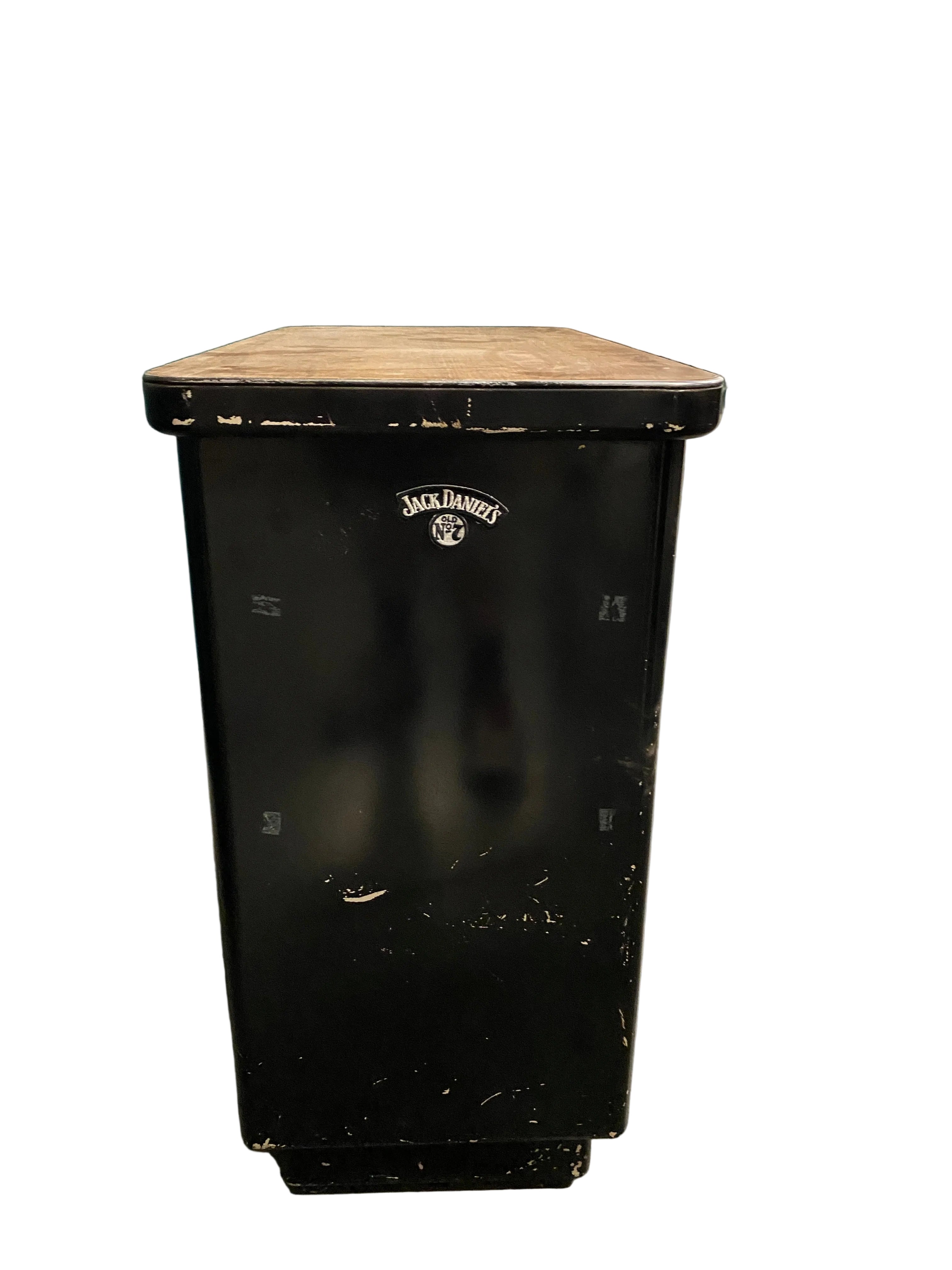 Metal Cabinet With Wood Table Top