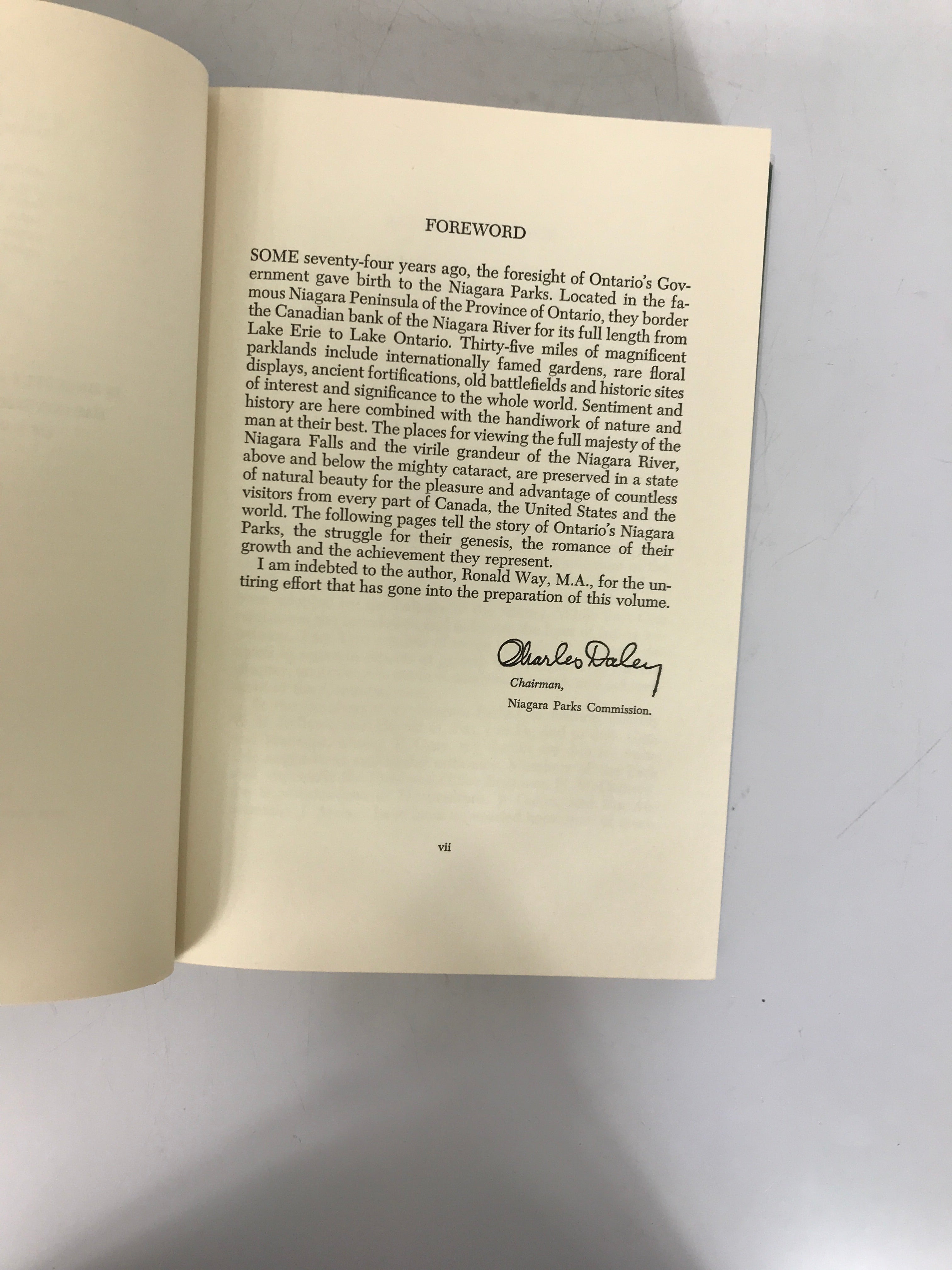 Ontarios's Niagara Parks A History 1960 by Ronald L. Way HC The Niagara Parks Commission