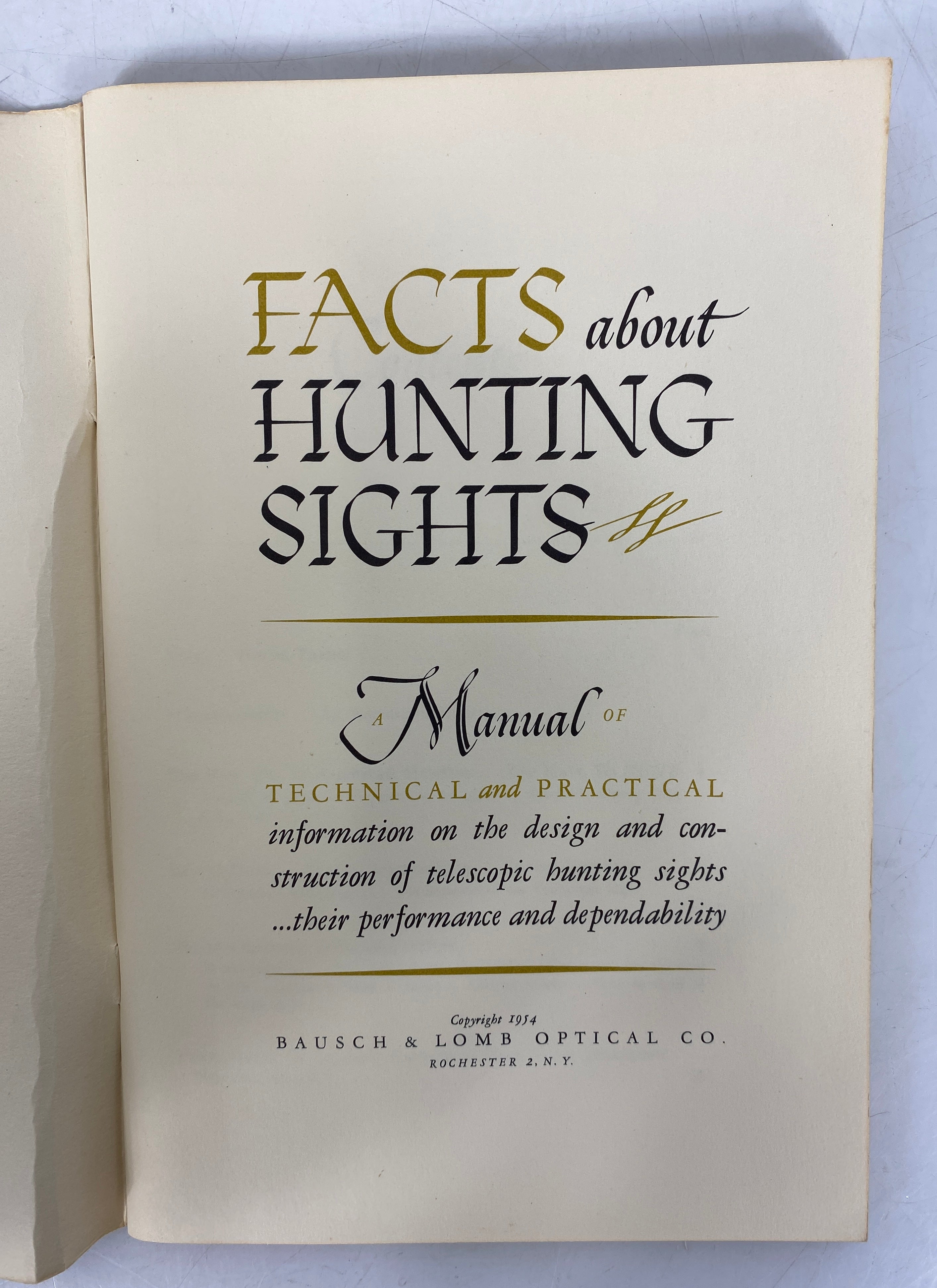 Lot of 2: The Trapper's Companion/Facts About Hunting Sights 1946-54 SC