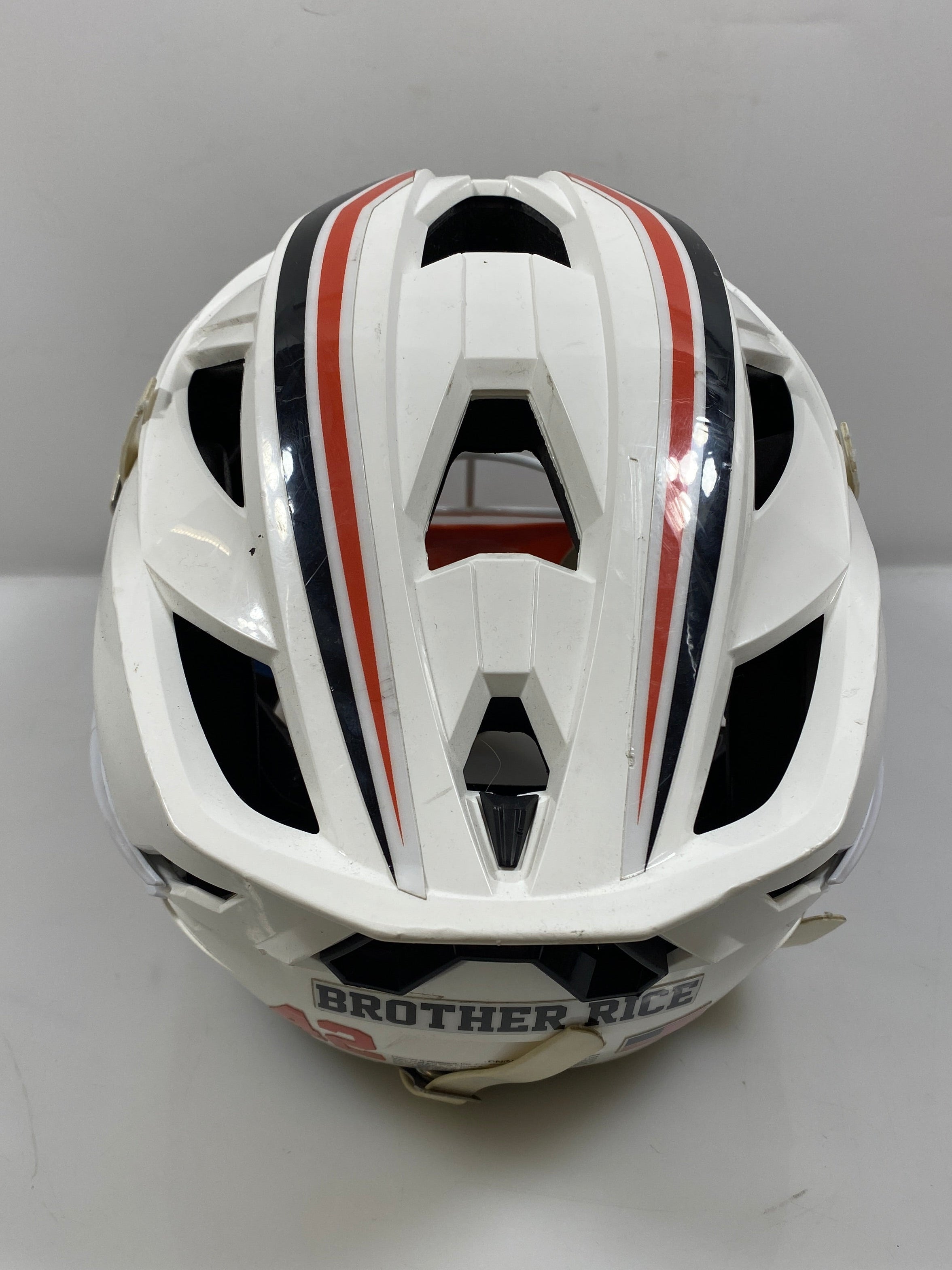 Cascade XRS PRO Lacrosse Helmet w/ Brother Rice Decals (White)
