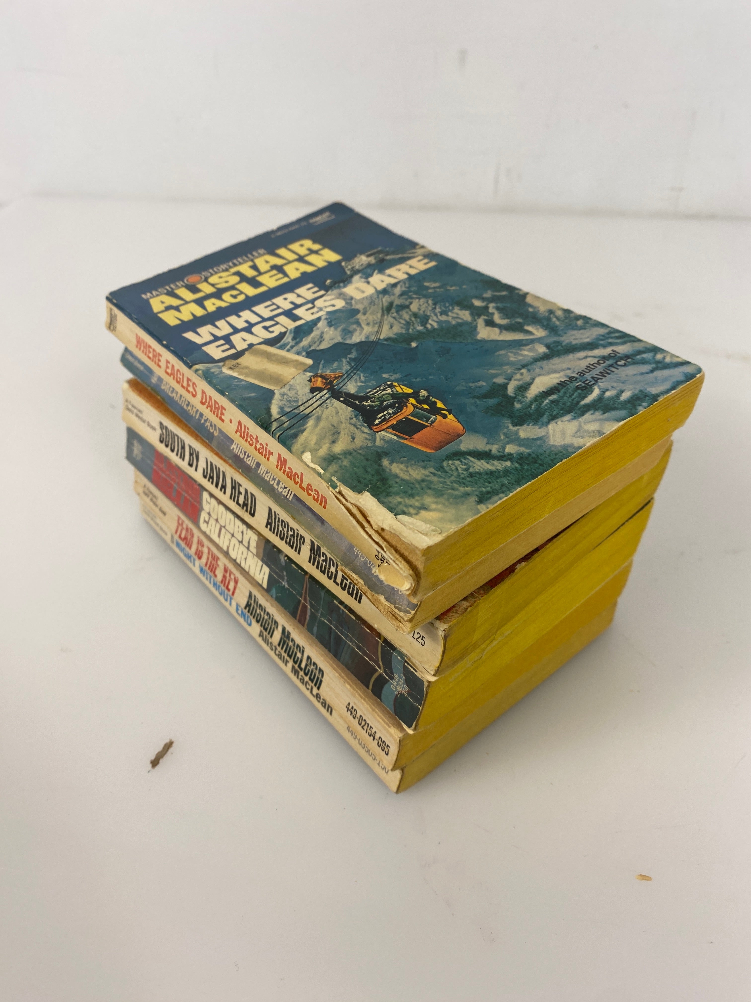 Lot of 6 Alistair MacLean vintage paperbacks 1958-1977
