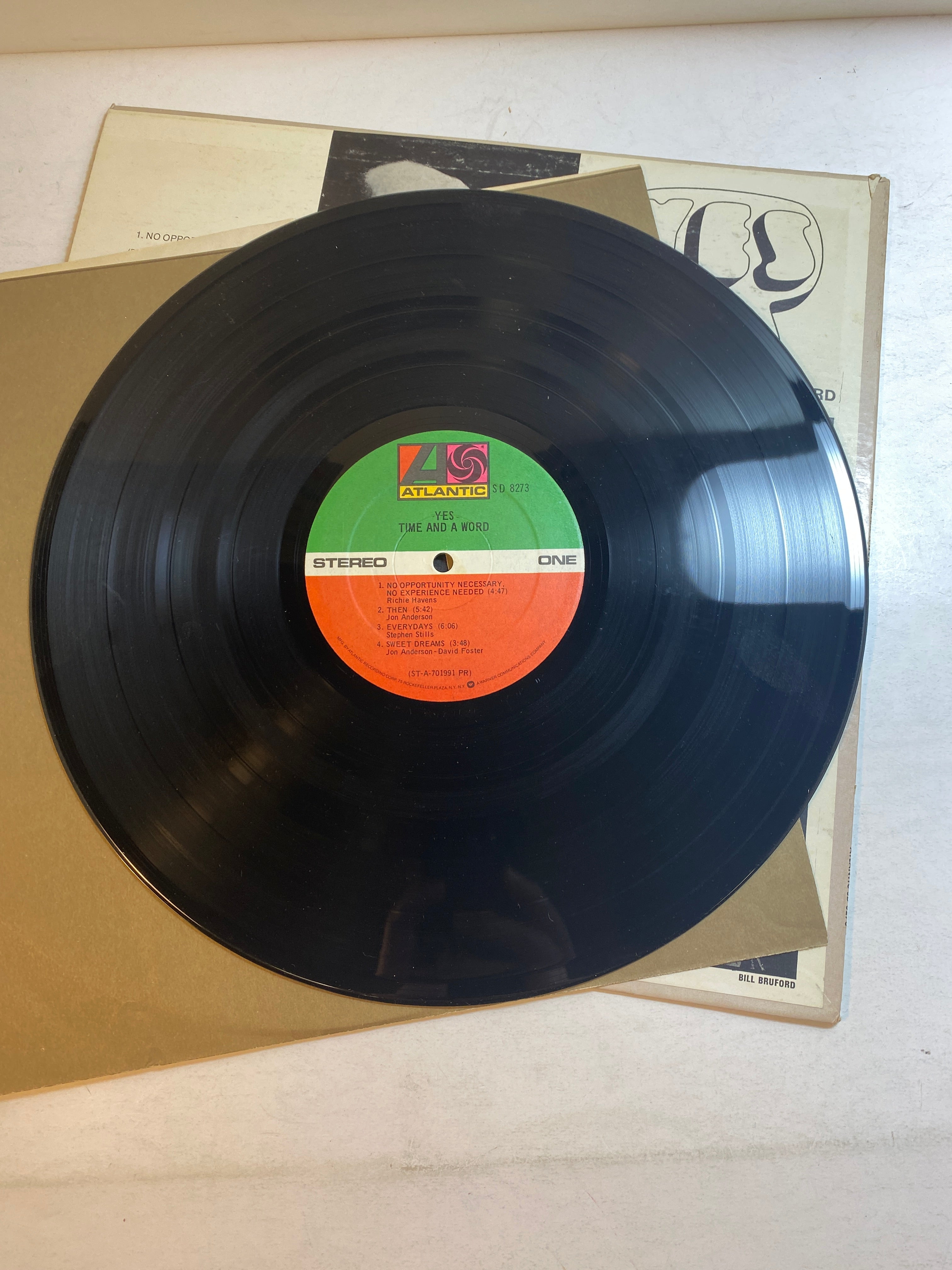 Yes Time and a Word vinyl record 1970