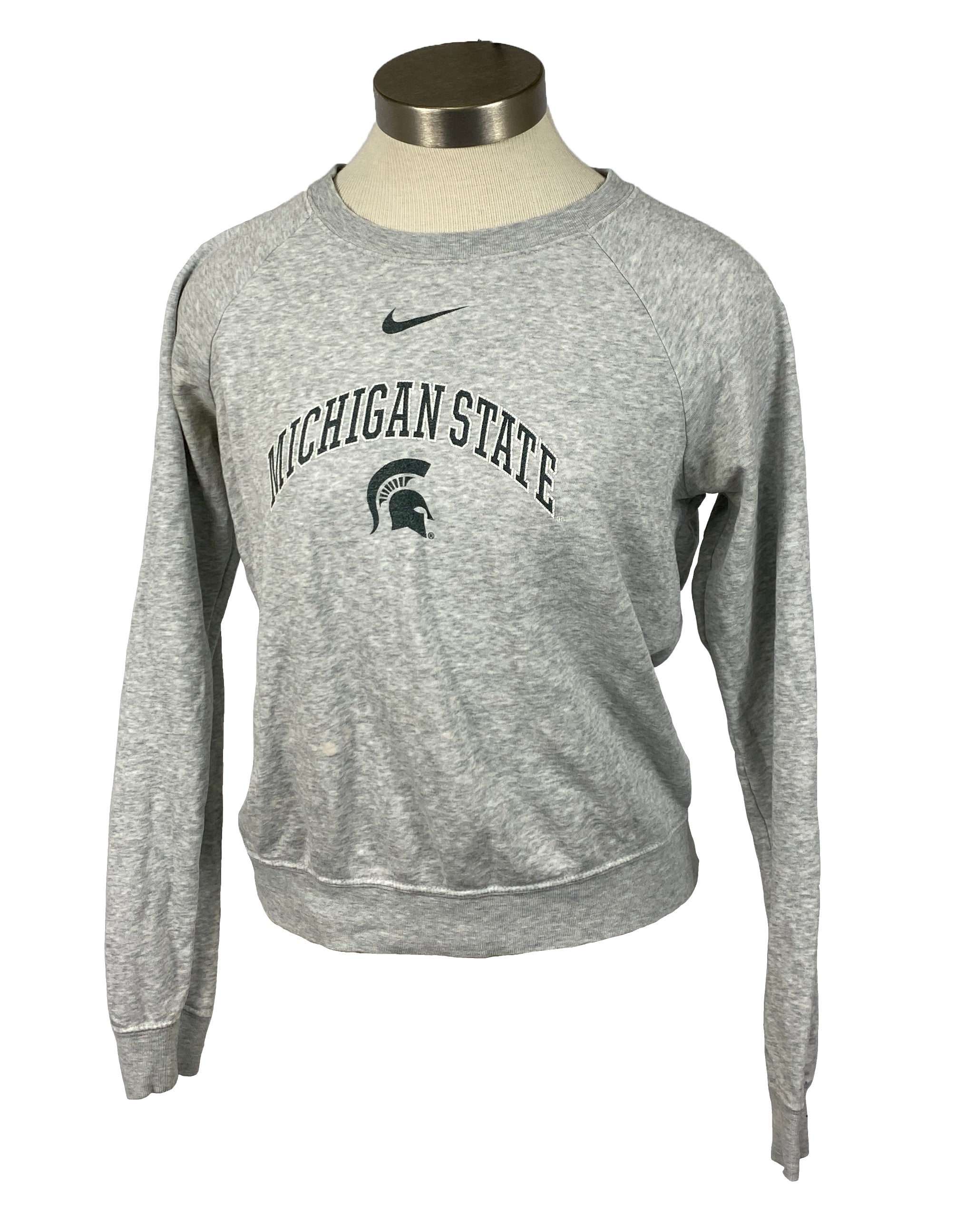 Nike Michigan State University Gray Crewneck Sweatshirt Women's Size X-Small