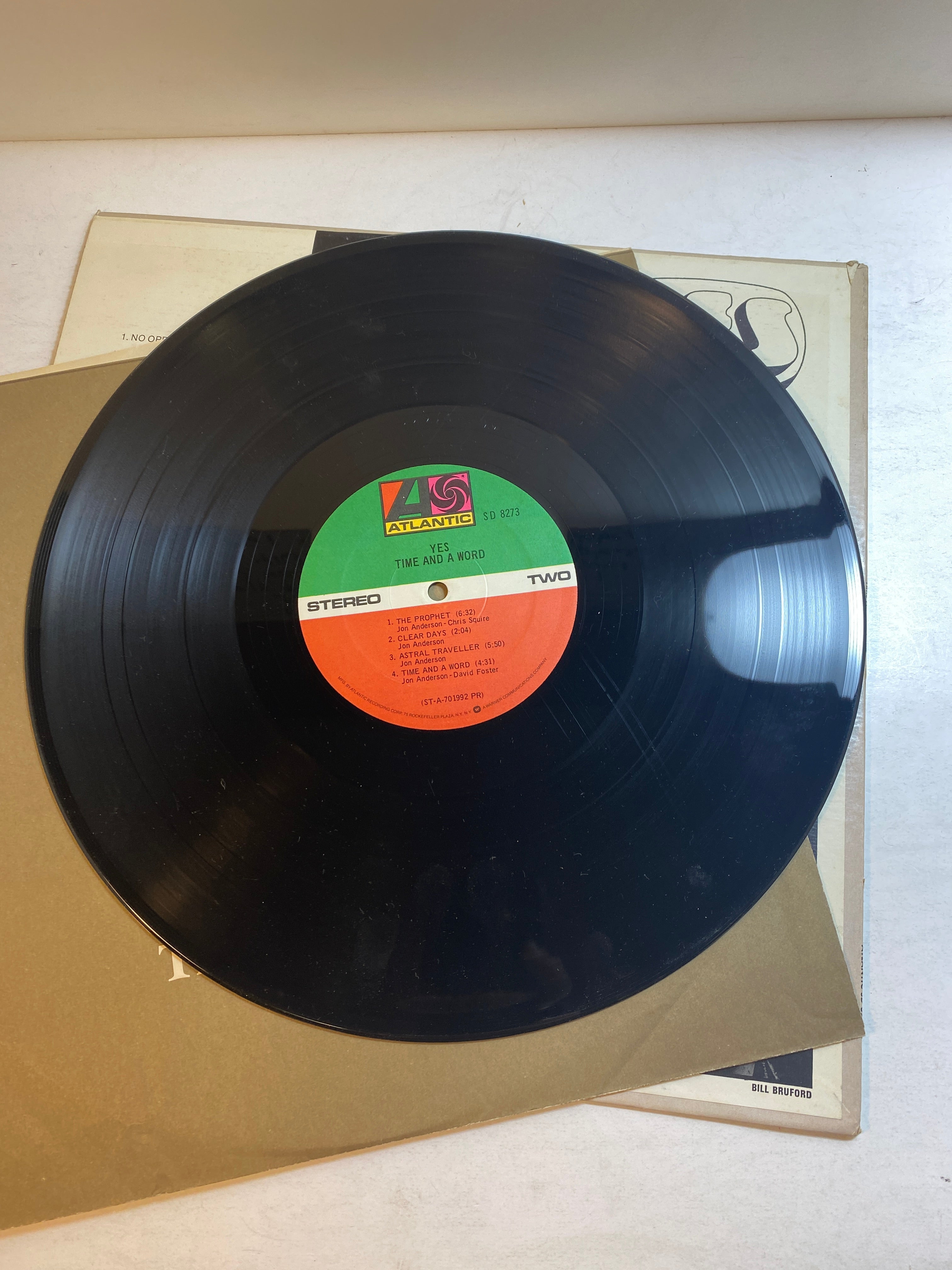 Yes Time and a Word vinyl record 1970