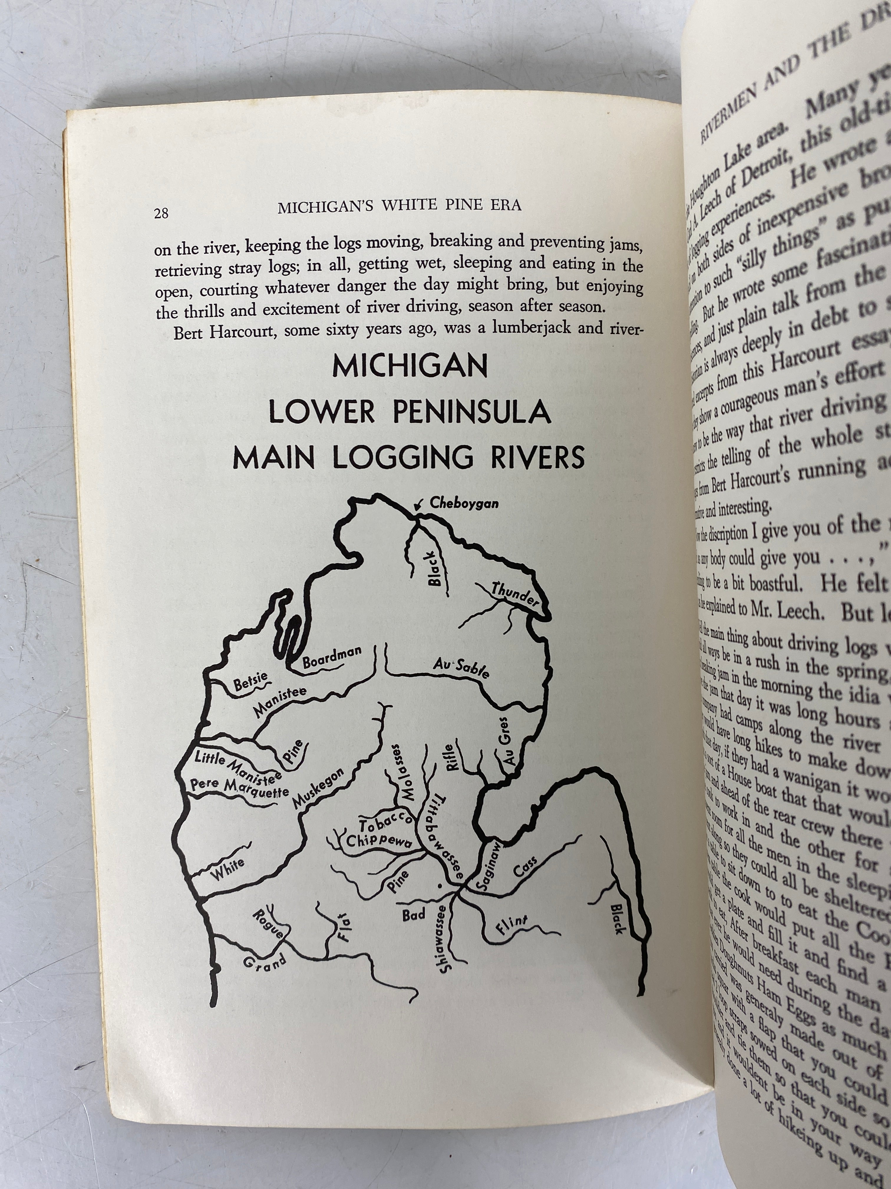 2 Vols: Michigan Log Marks (Jan 1942)/Michigan's White Pine Era (1970) SC