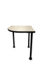 White Laminate Wooden Corner Table