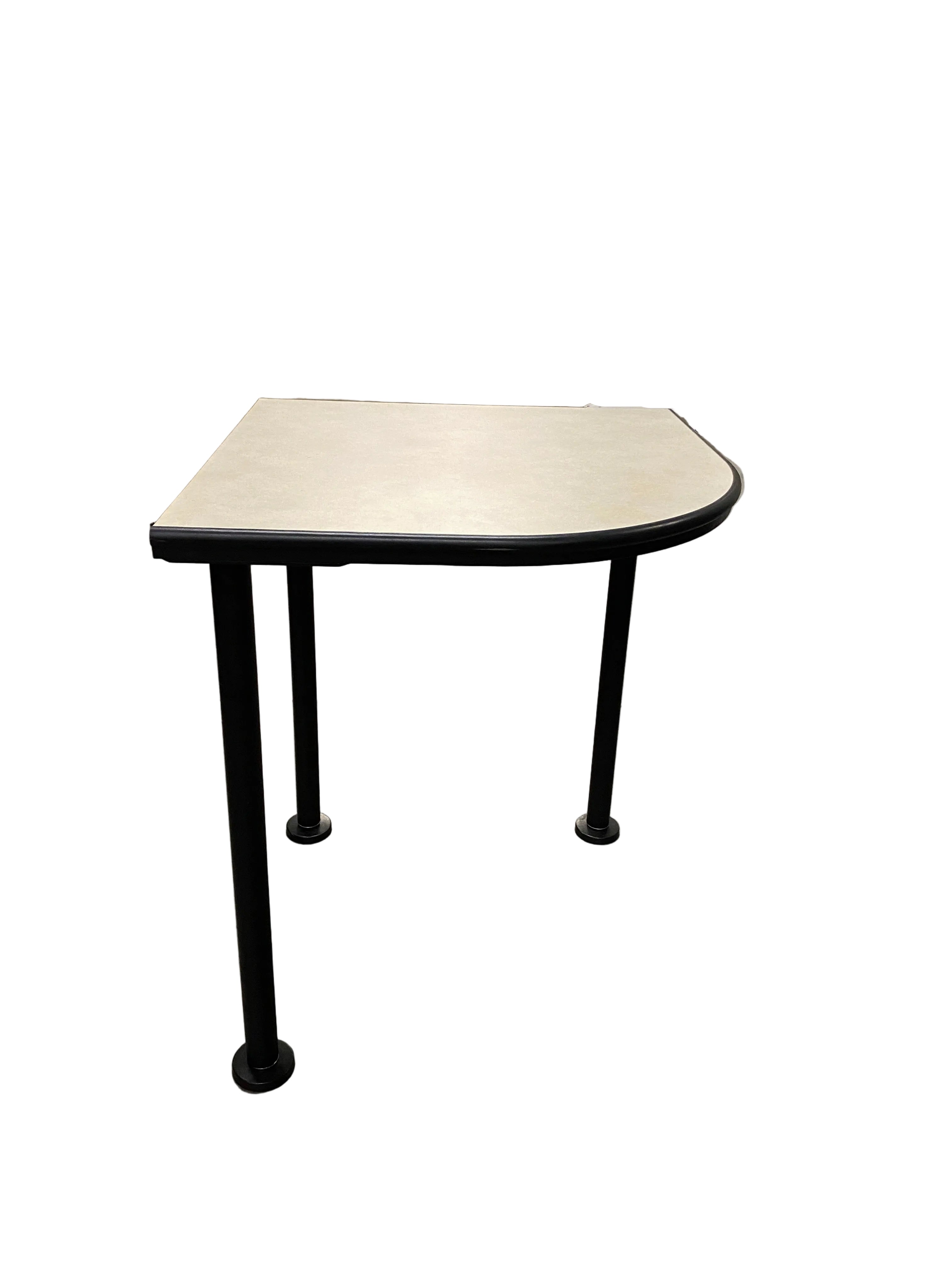 White Laminate Wooden Corner Table