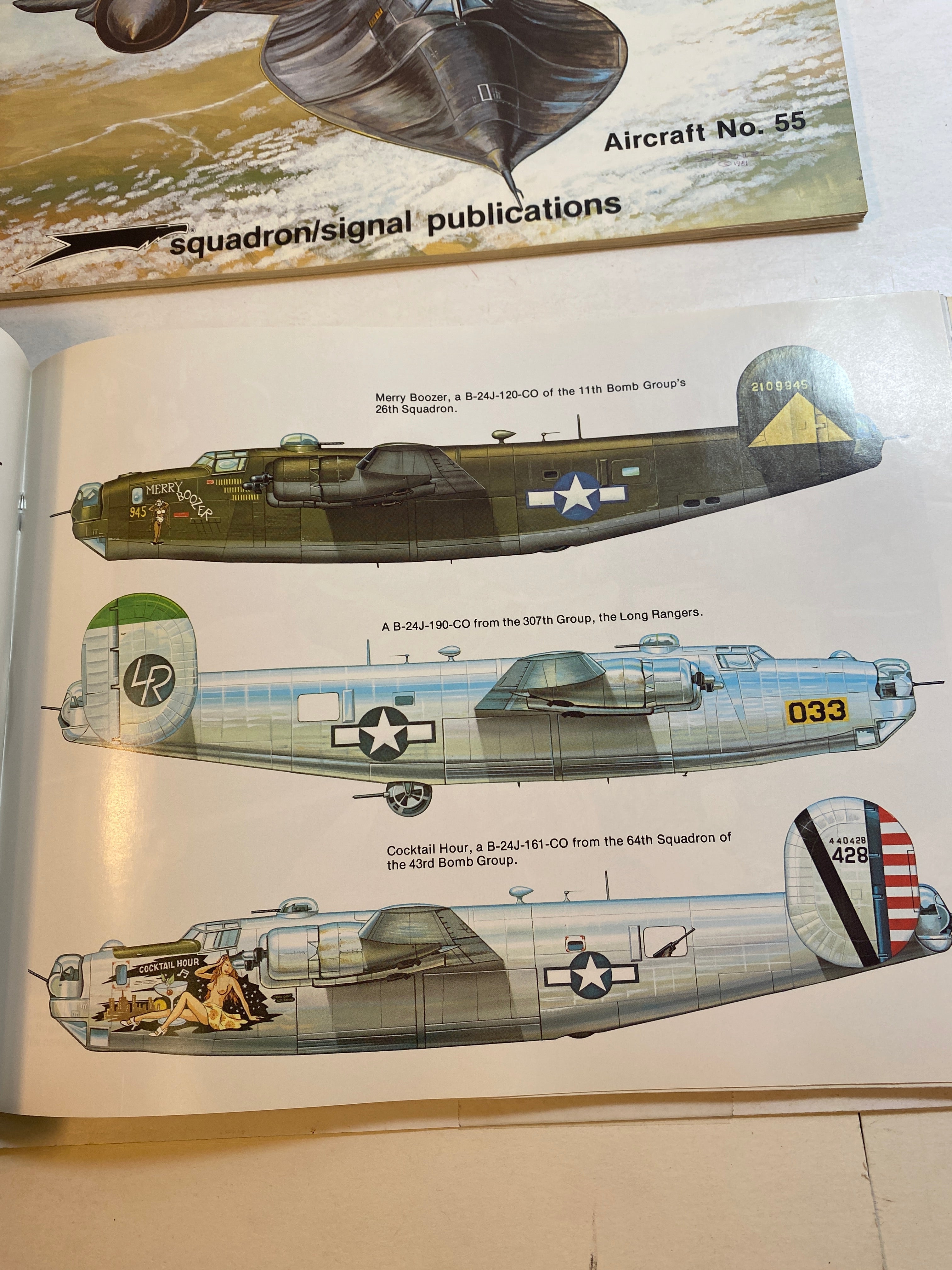 Lot of 2 In Action Booklets B-24 Liberator SR-71 Blackbird 1975-1982