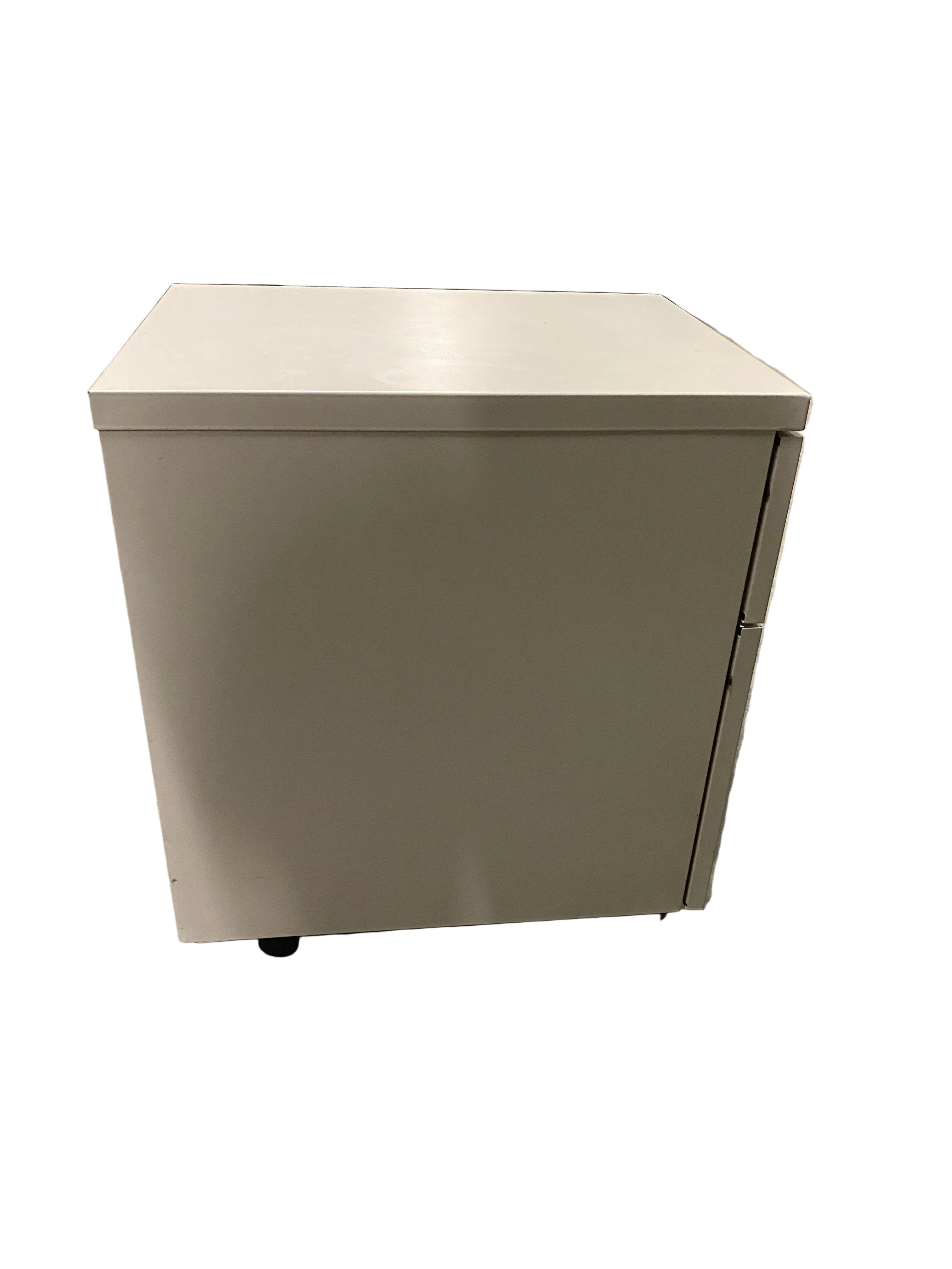 Steelcase Metal 2 Drawer Small Filing Cabinet On Wheels