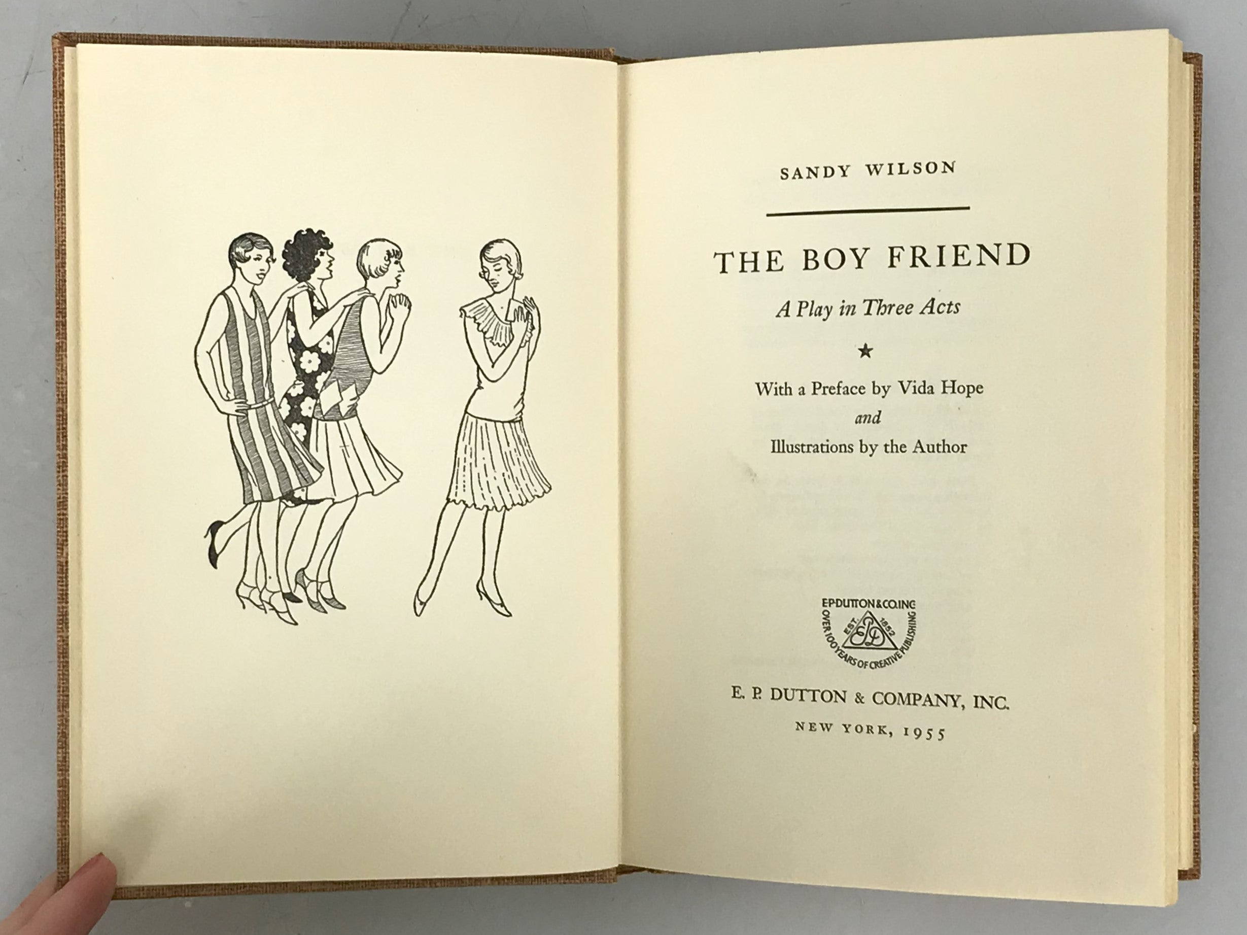 The Boy Friend A Play in Three Acts by Sandy Wilson Stated First Edition 1955 HC DJ