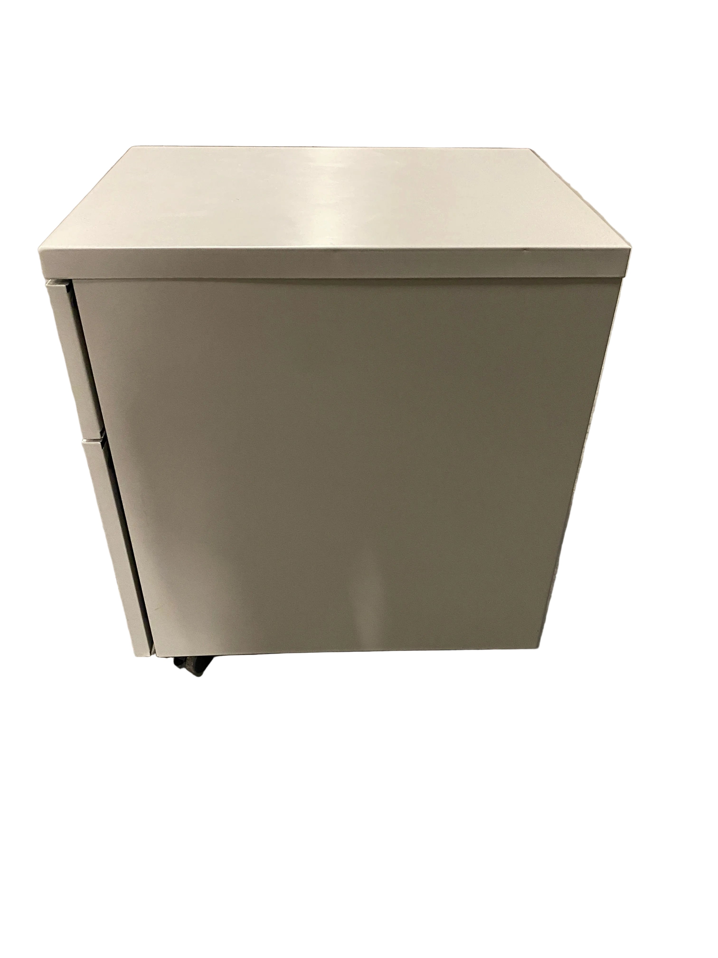 Steelcase Metal 2 Drawer Small Filing Cabinet On Wheels