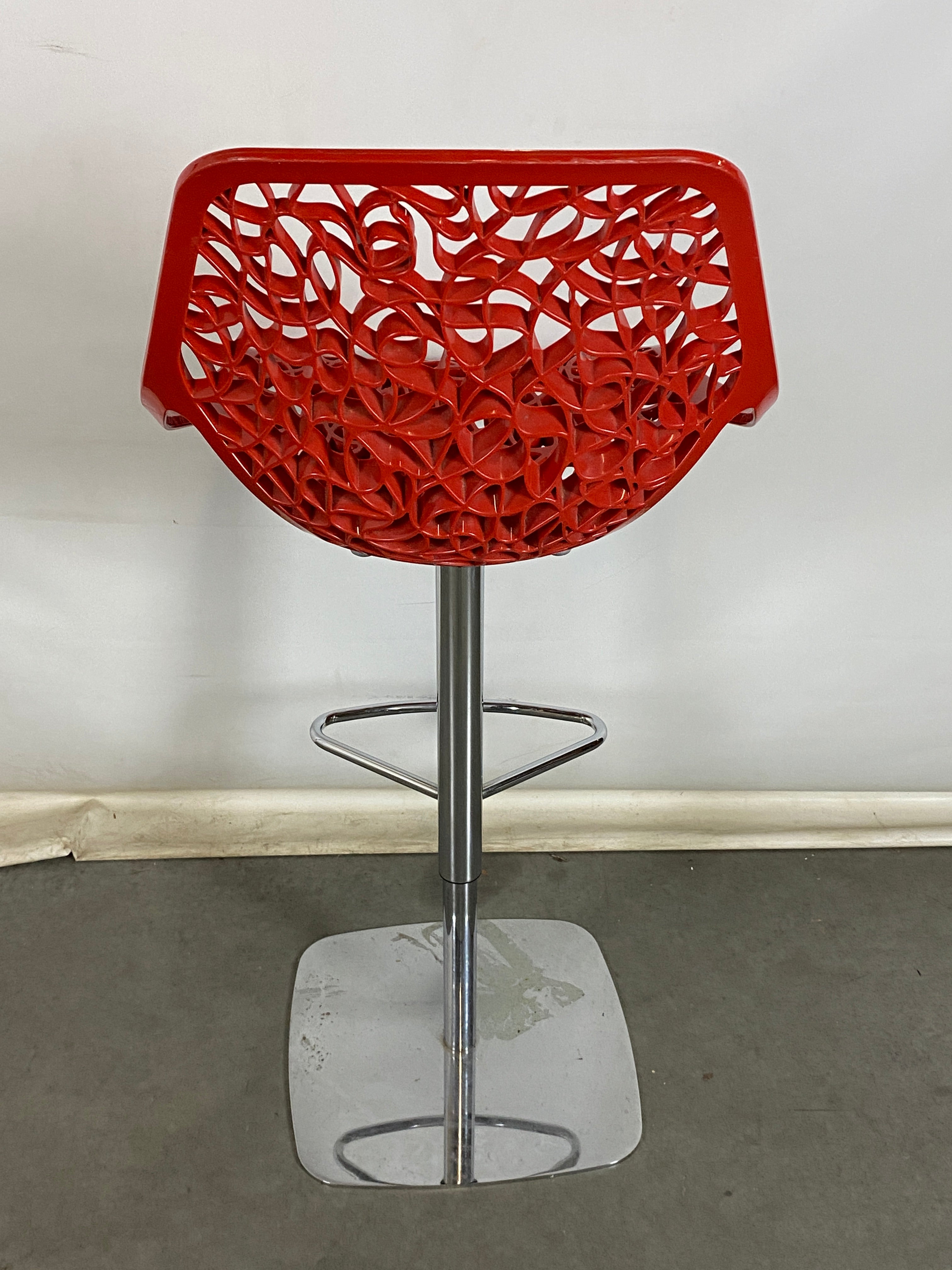 Red Modern Bar Stool