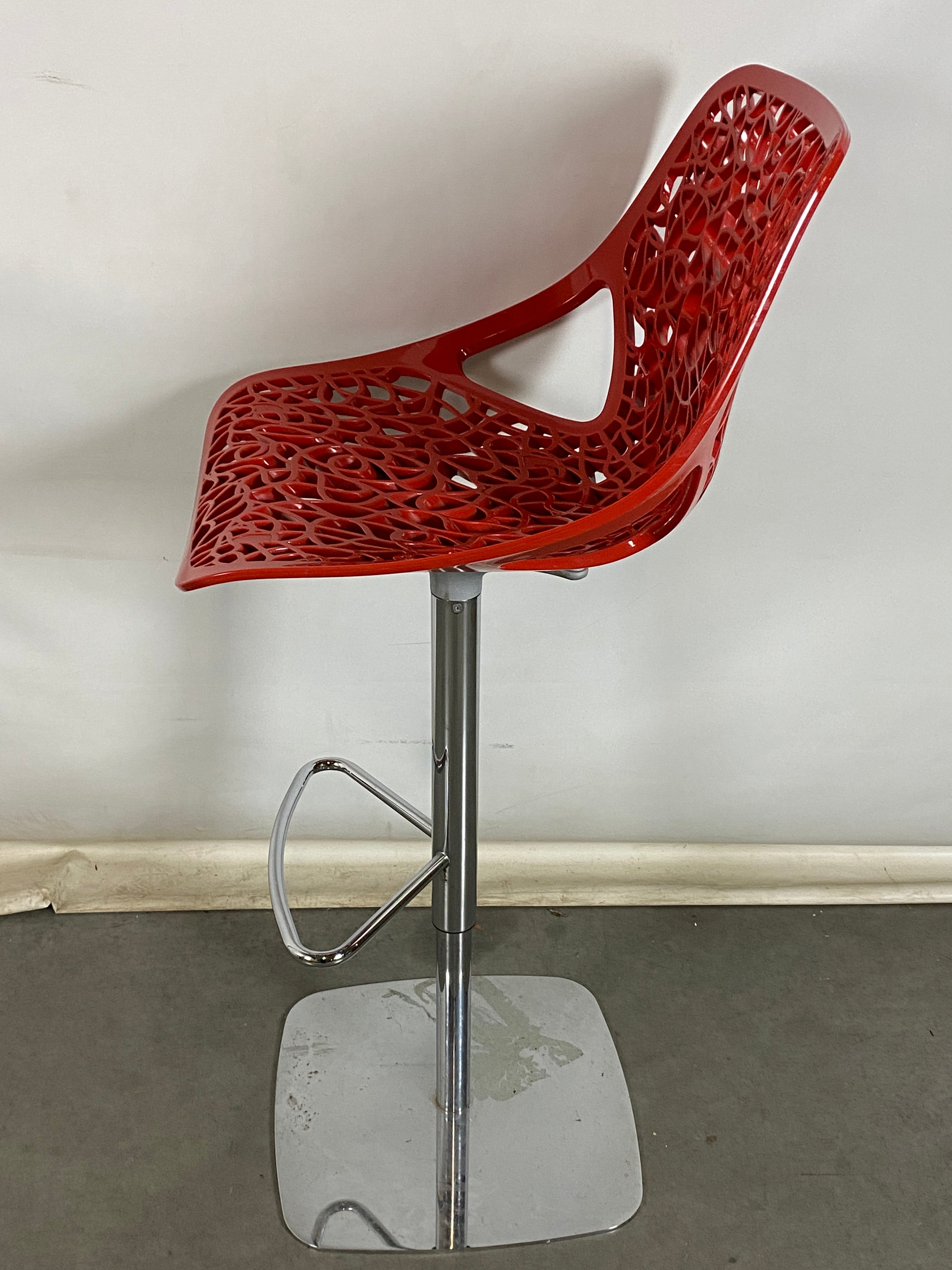 Red Modern Bar Stool