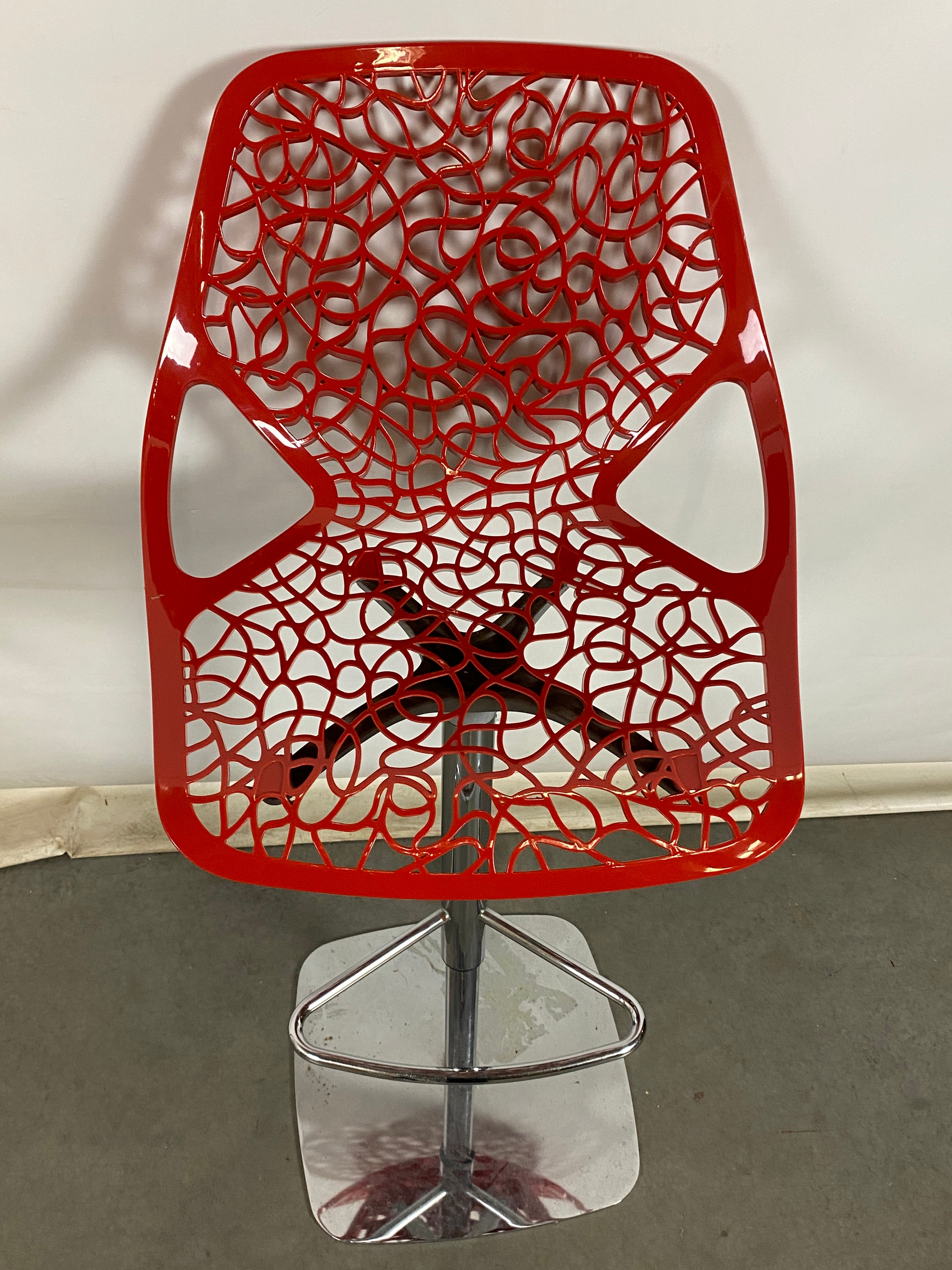 Red Modern Bar Stool