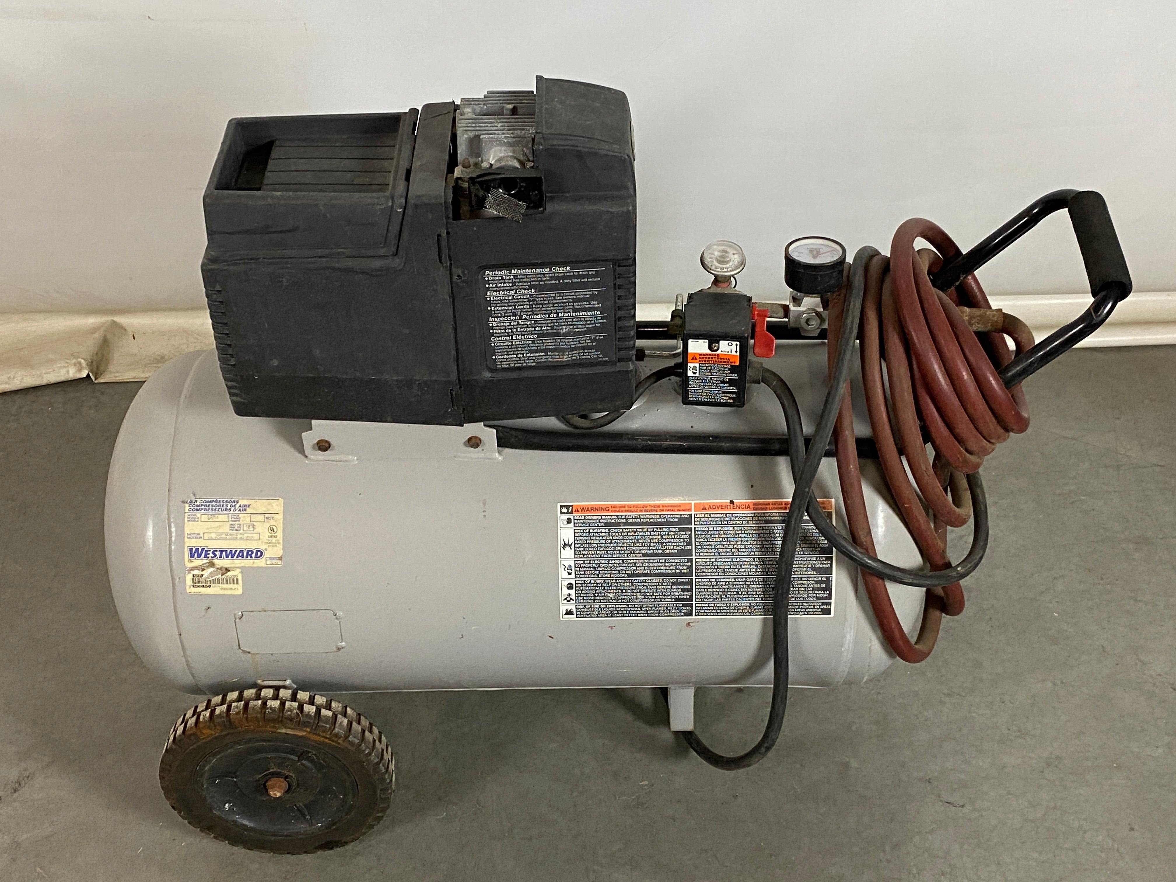 Westward 20 Gallon Air Compressor