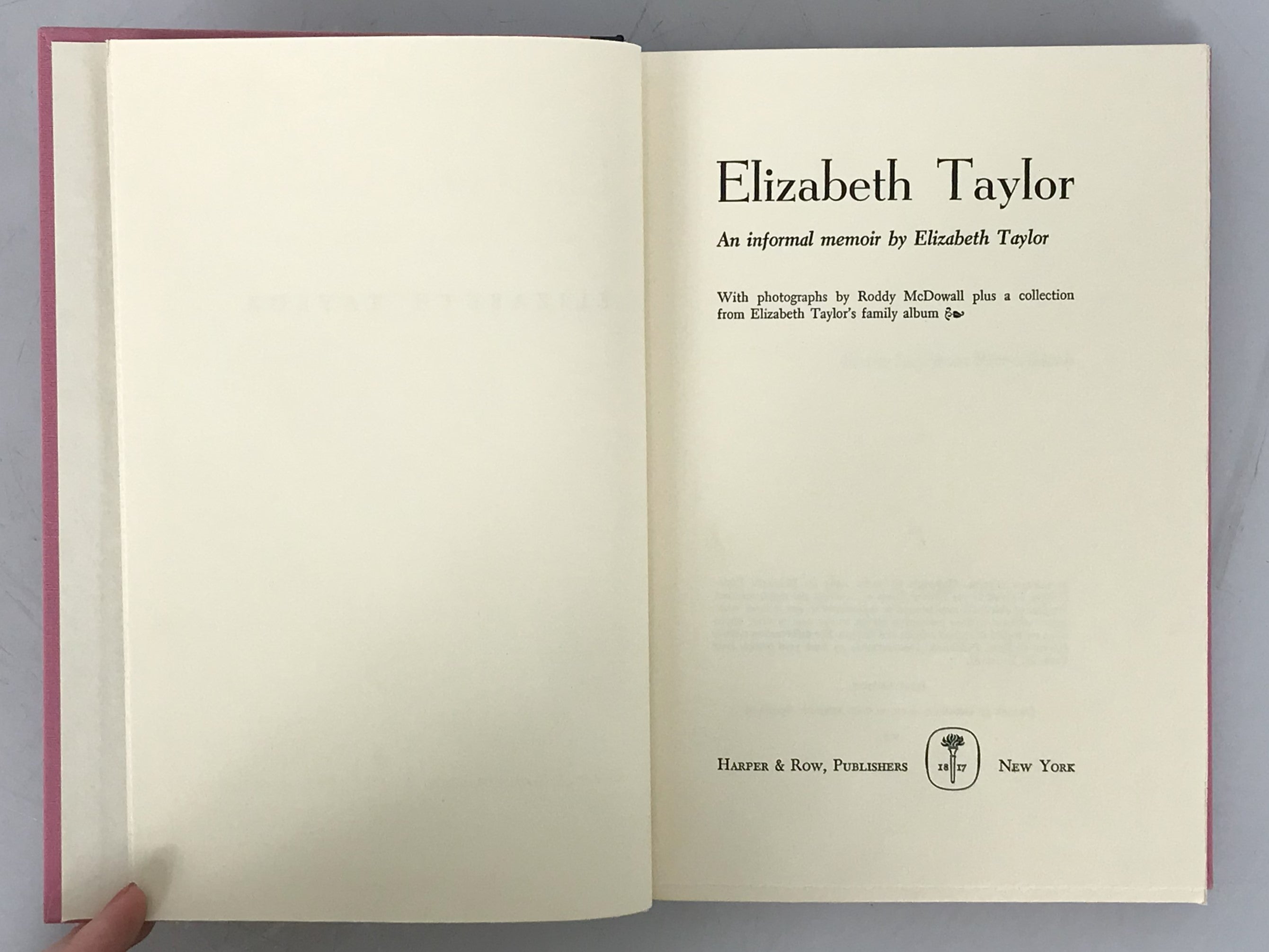 Lot of 2 Elizabeth Taylor First Editions 1965 & 1987 HC DJ