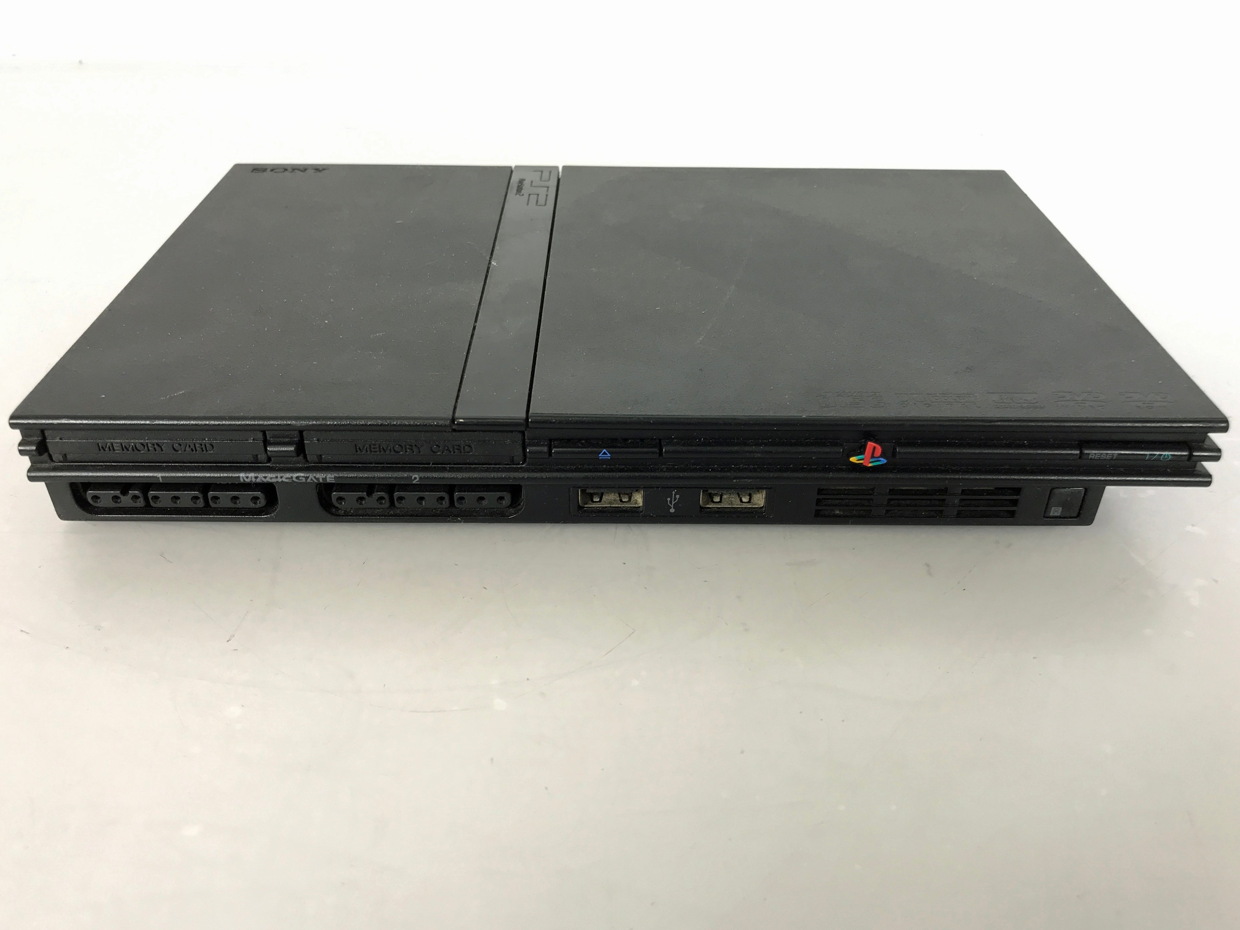 Sony PlayStation 2 Slim SCPH-75001 Gaming Console with A/V Cable *Noisy/No Power Cable*