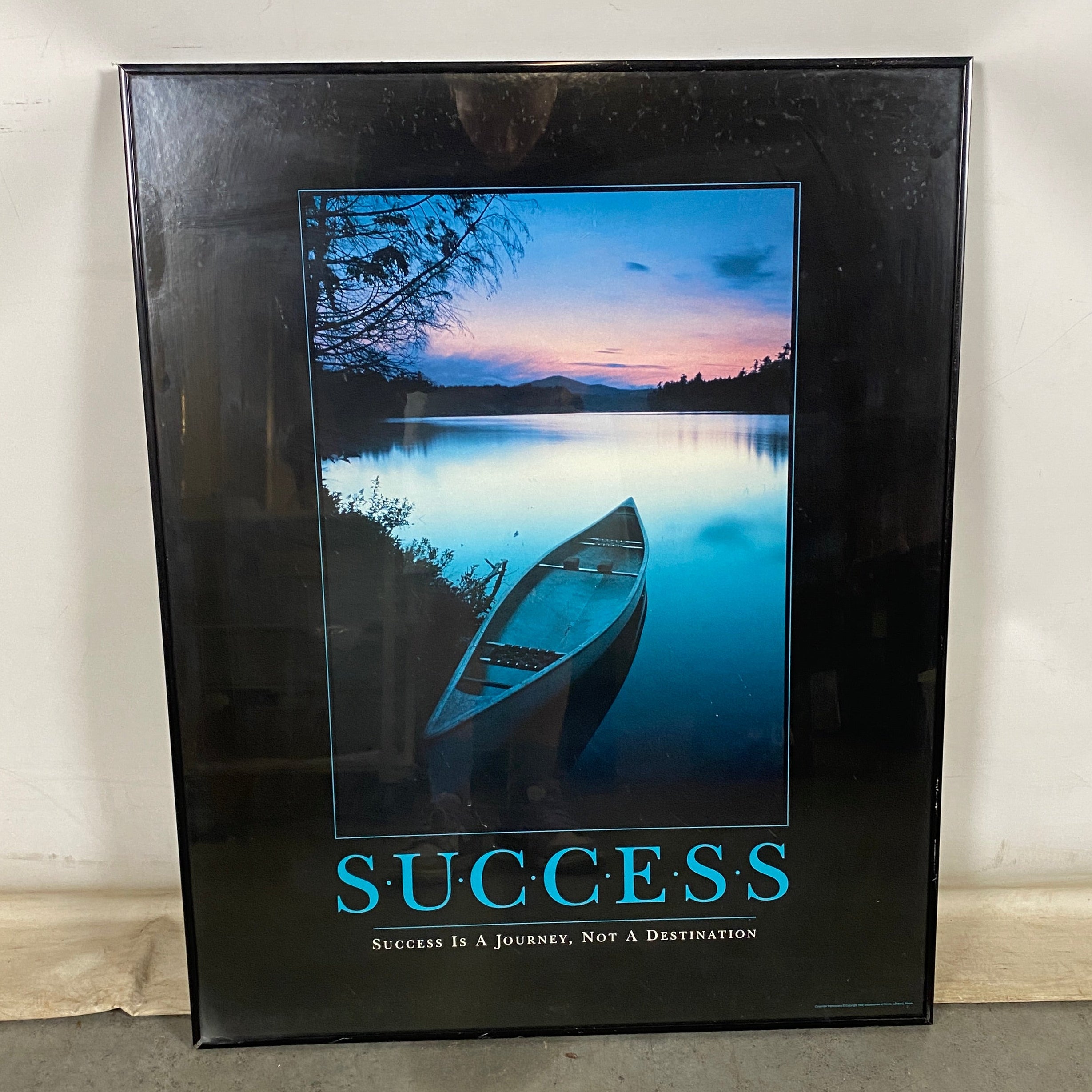 "Success" Poster Print in Black Frame