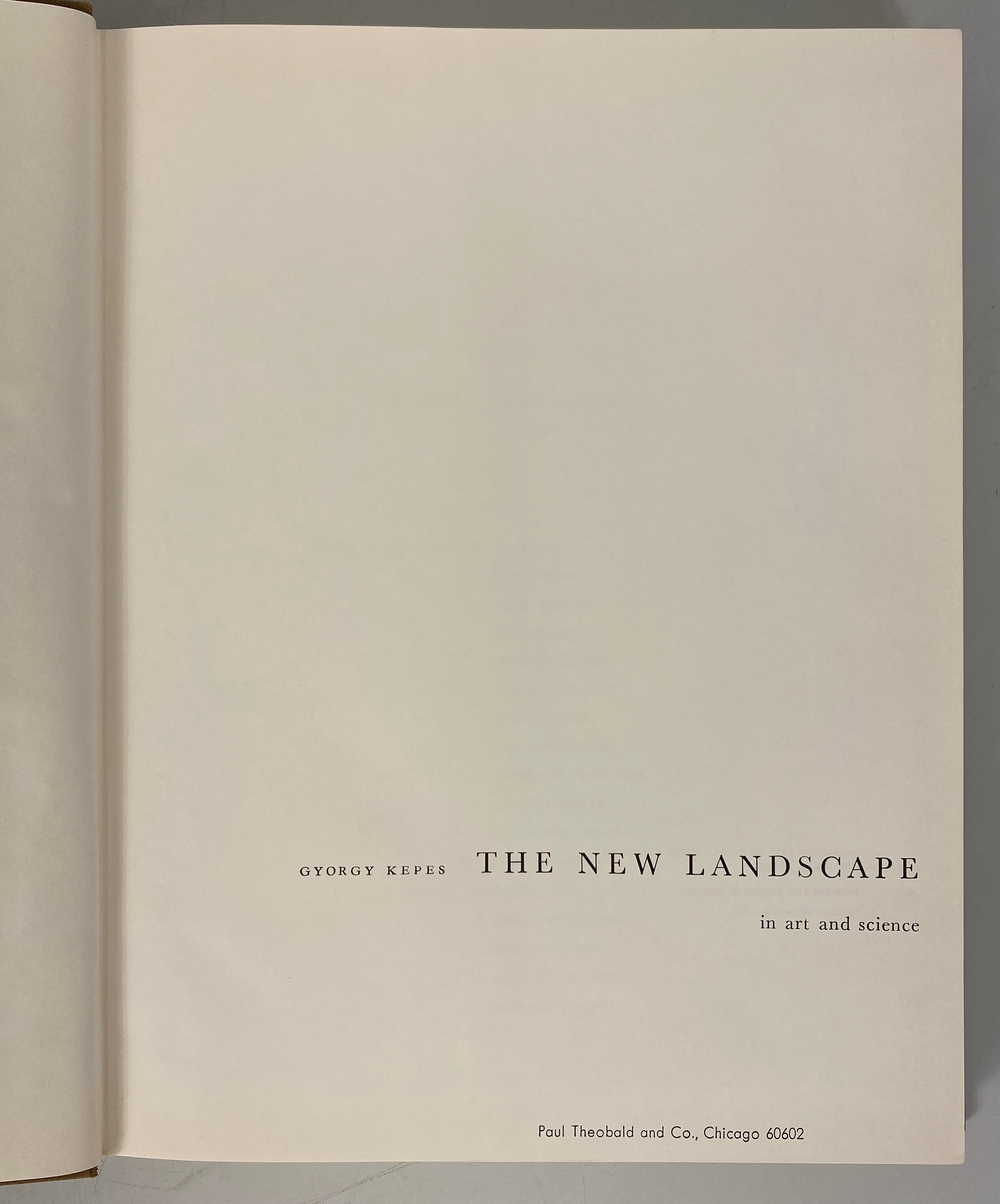 The New Landscape in Art & Science by Gyorgy Kepes 1967 4th Print HCDJ